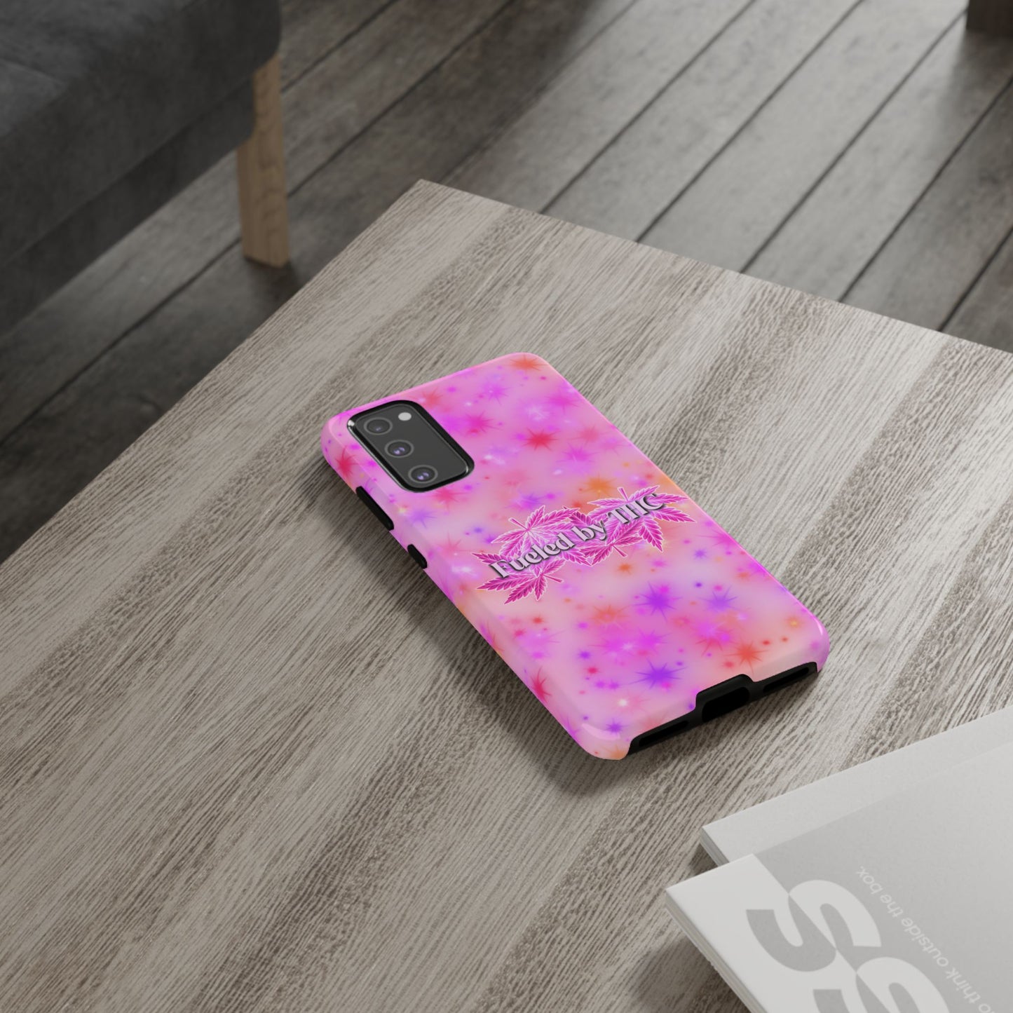Tough Case — "Fueled by THC" Pink Tie-Dye Phone Cover