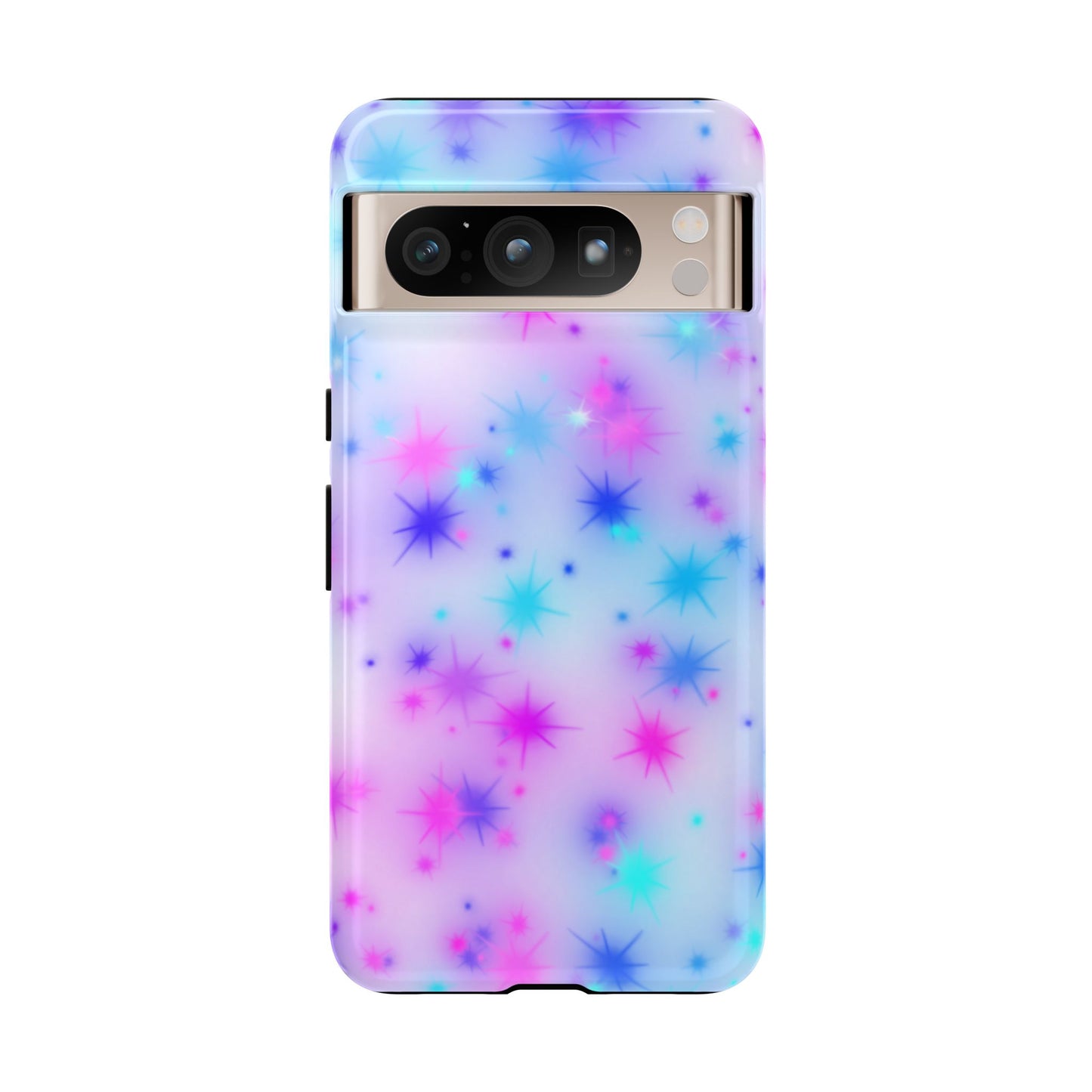 Galaxy Sparkle Tough Phone Case - Pastel Starburst Protective Cover