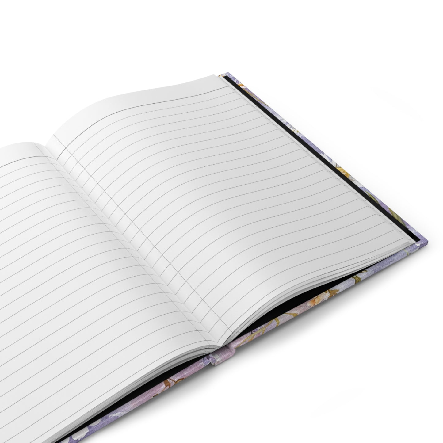 Floral Daisy Hardcover Journal — Lavender Watercolor Notebook for Notes & Daily Gratitude
