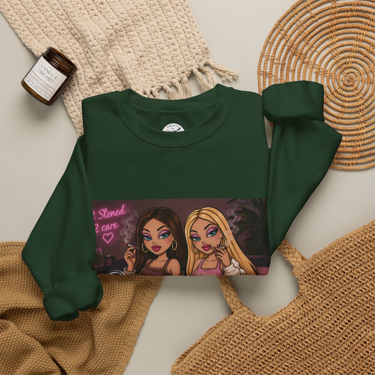 Smoke blunt serve cunt Unisex Heavy Blend™ Crewneck Sweatshirt