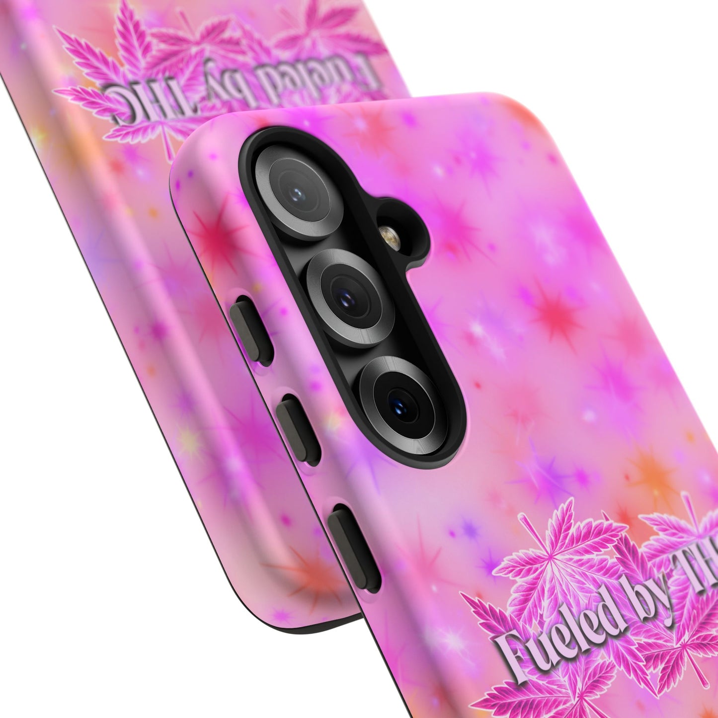 Tough Case — "Fueled by THC" Pink Tie-Dye Phone Cover
