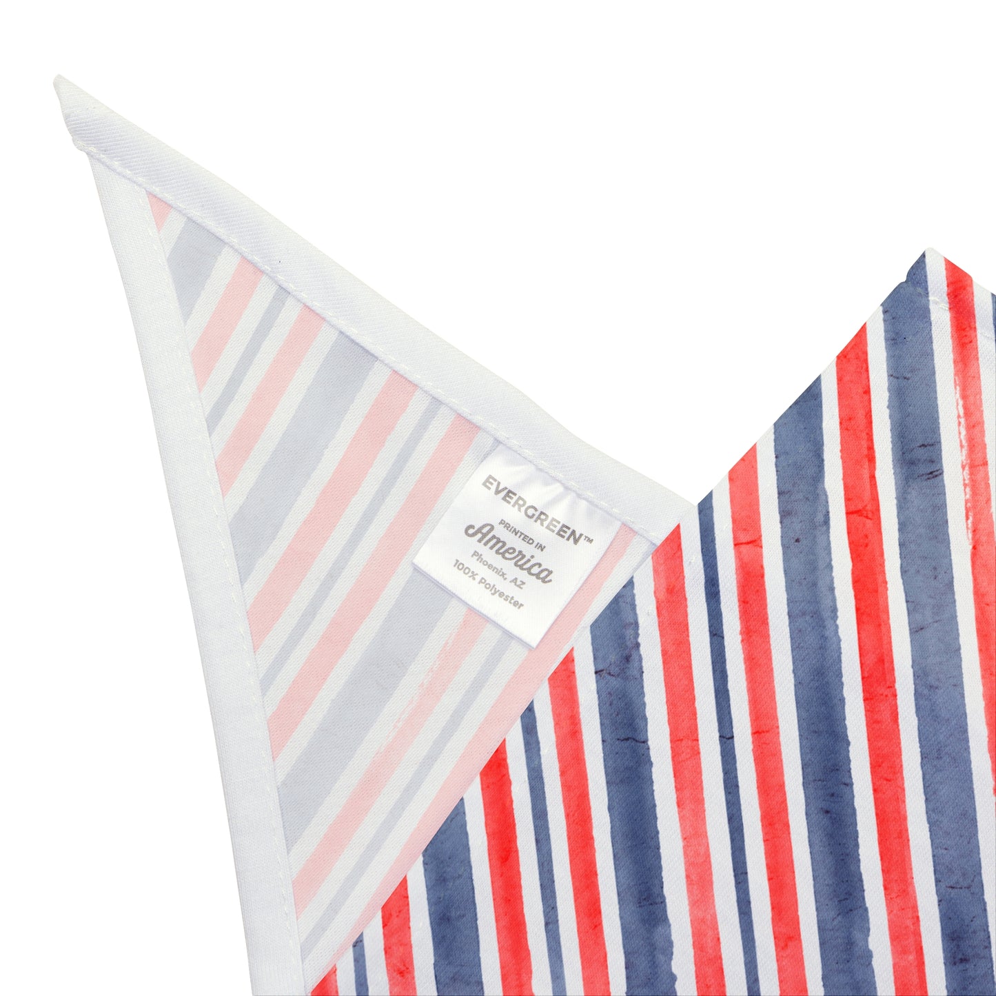 Patriotic Red White Blue Striped Pet Bandana — Americana Dog & Cat Accessory for 4th of July
