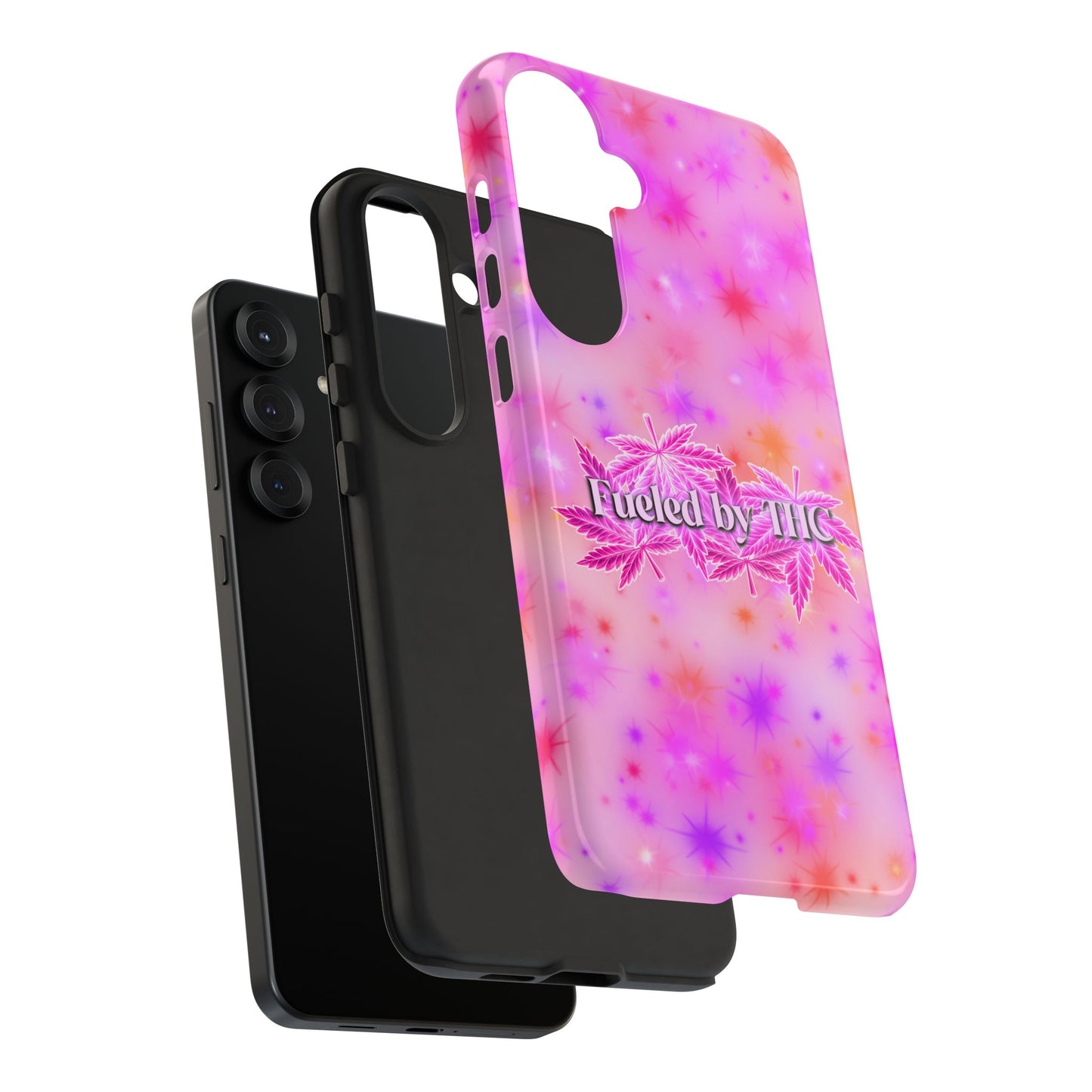Tough Case — "Fueled by THC" Pink Tie-Dye Phone Cover