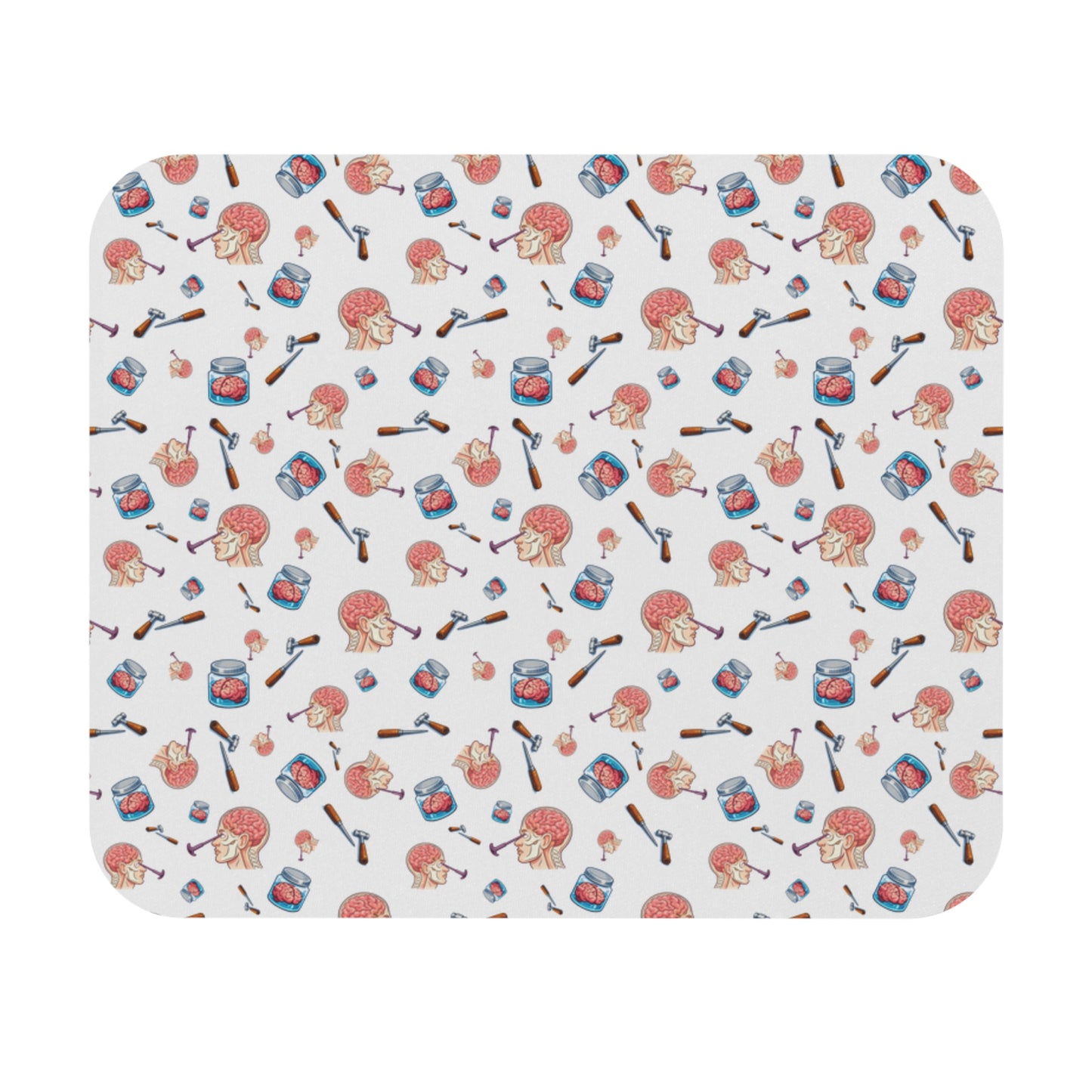 Cute lobotomy design Mouse Pad – Desk Mat