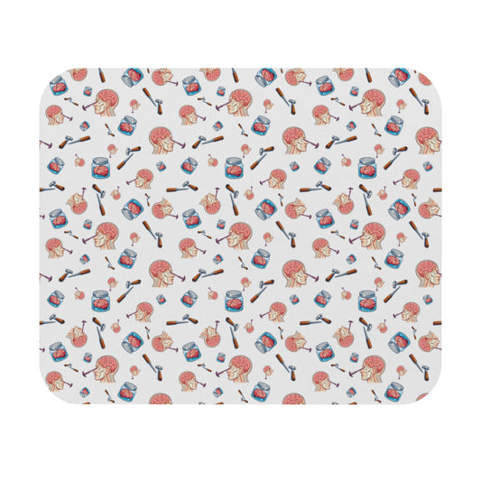 Cute lobotomy design Mouse Pad – Desk Mat