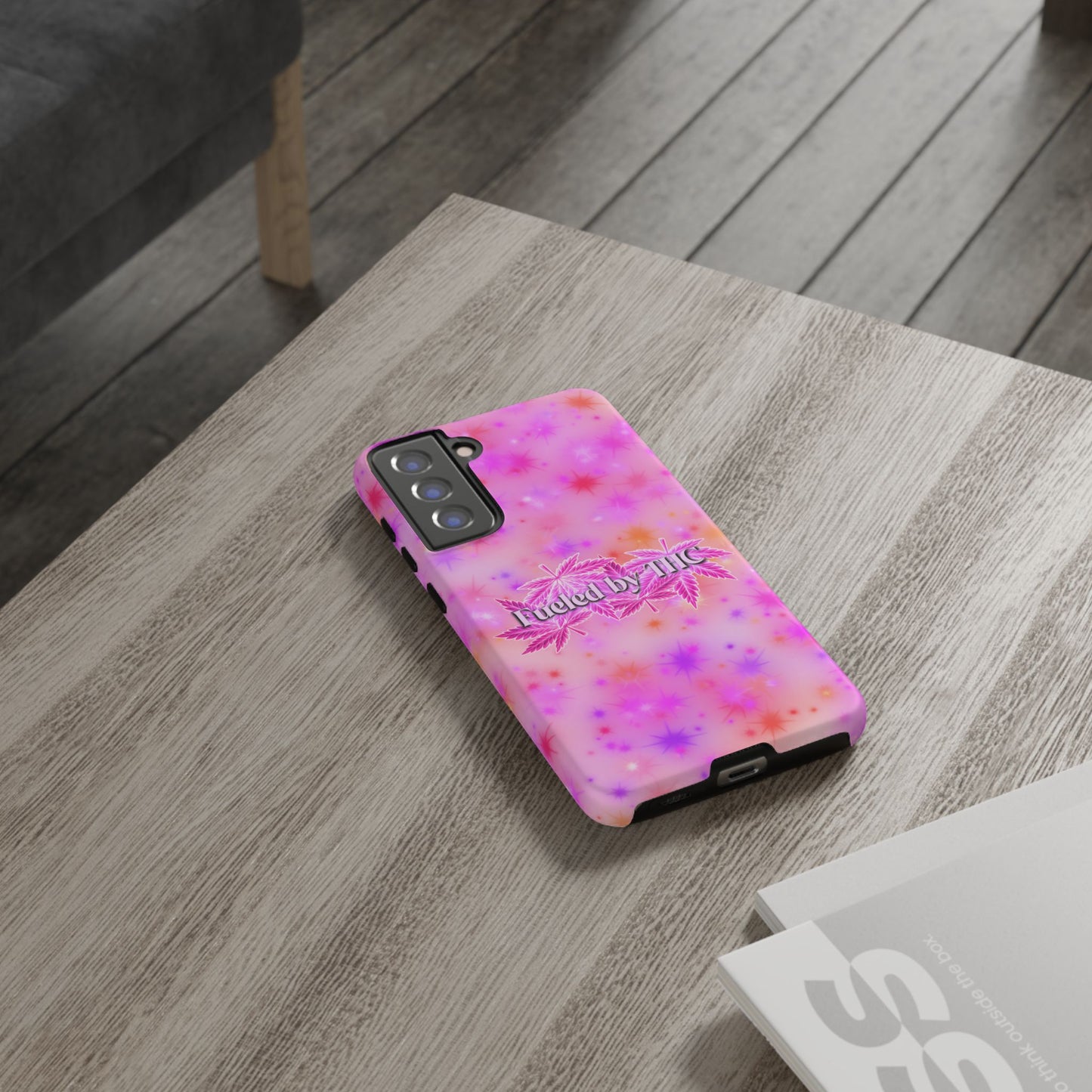 Tough Case — "Fueled by THC" Pink Tie-Dye Phone Cover