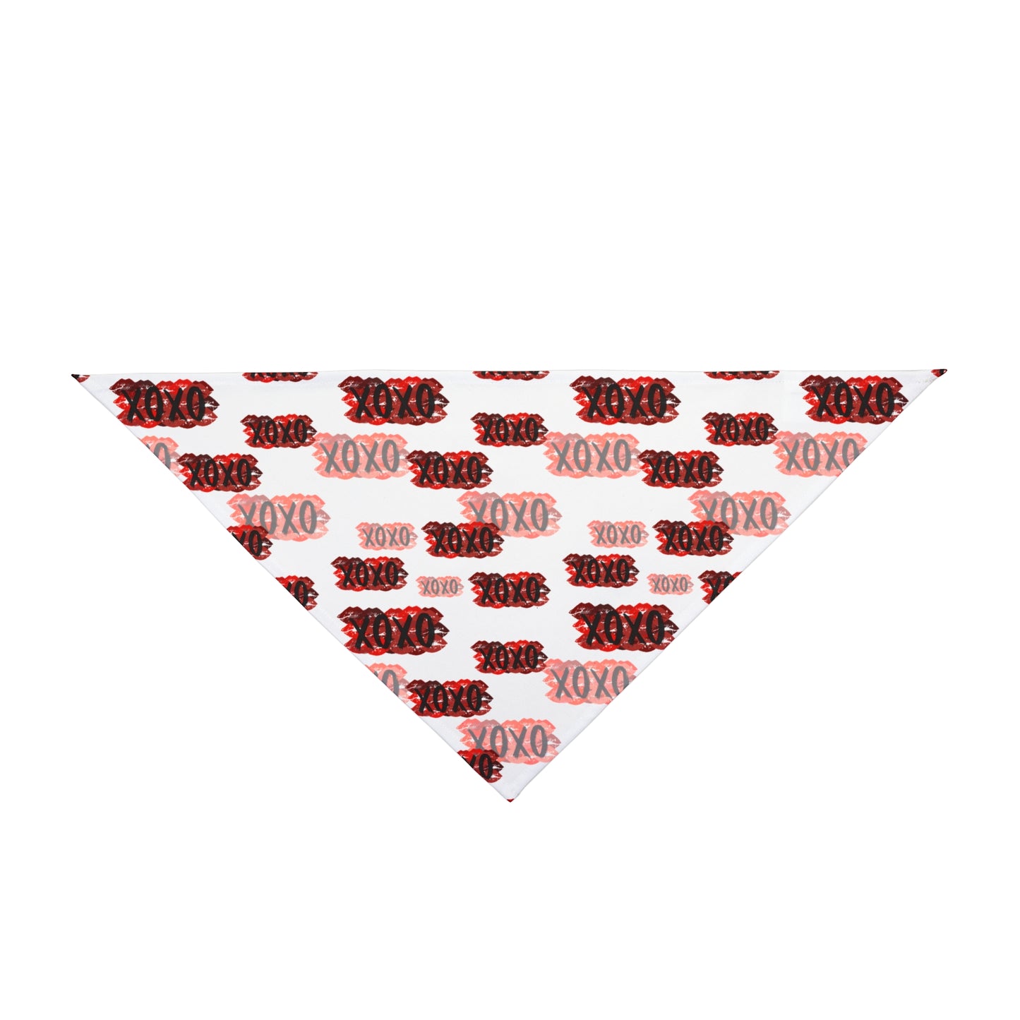 Pet Bandana — Red & Pink "XOXO" Valentine Dog Bandana