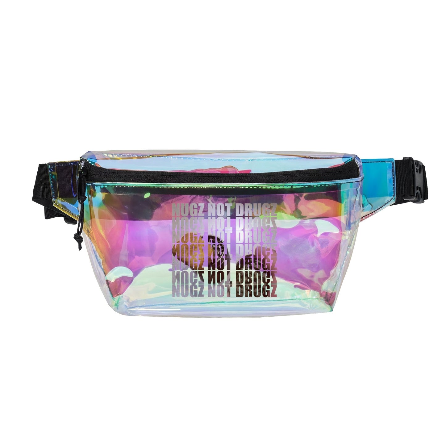 Transparent Fanny Pack — Nugz Not Drugz Clear Festival Waist Bag
