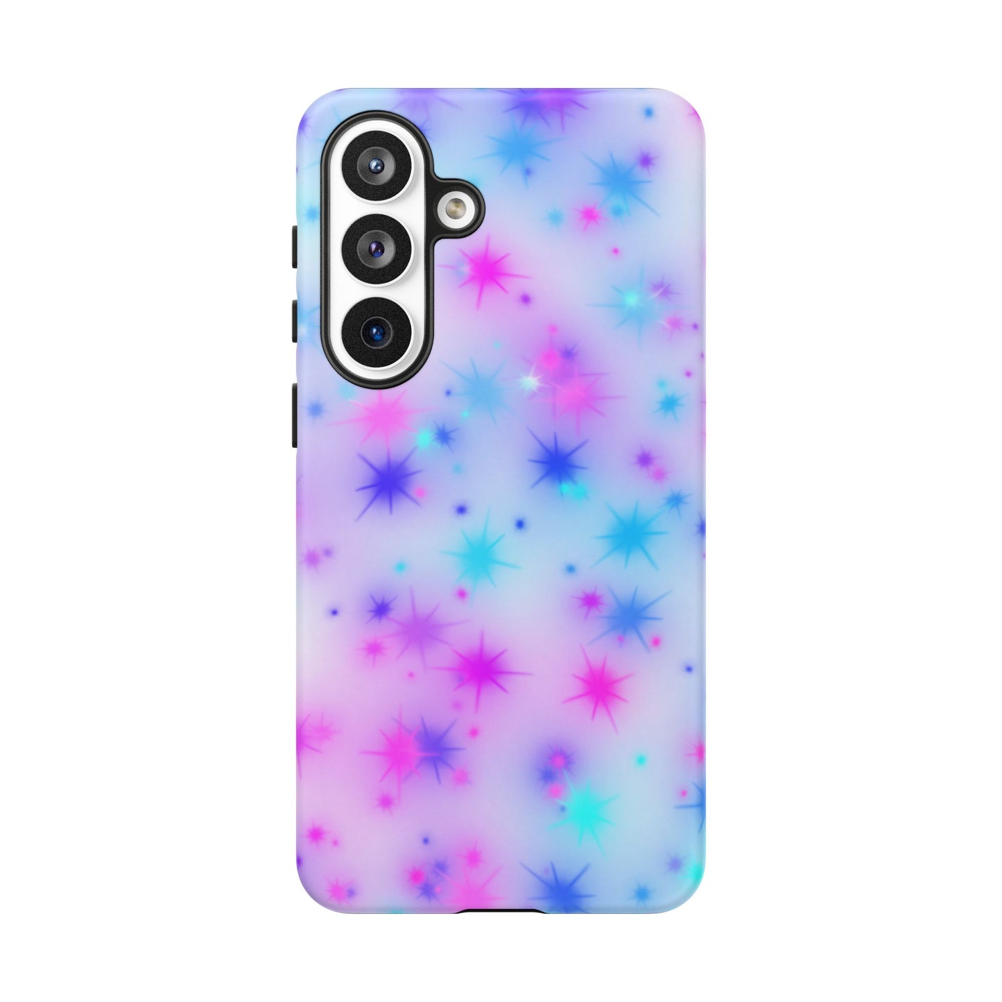 Galaxy Sparkle Tough Phone Case - Pastel Starburst Protective Cover