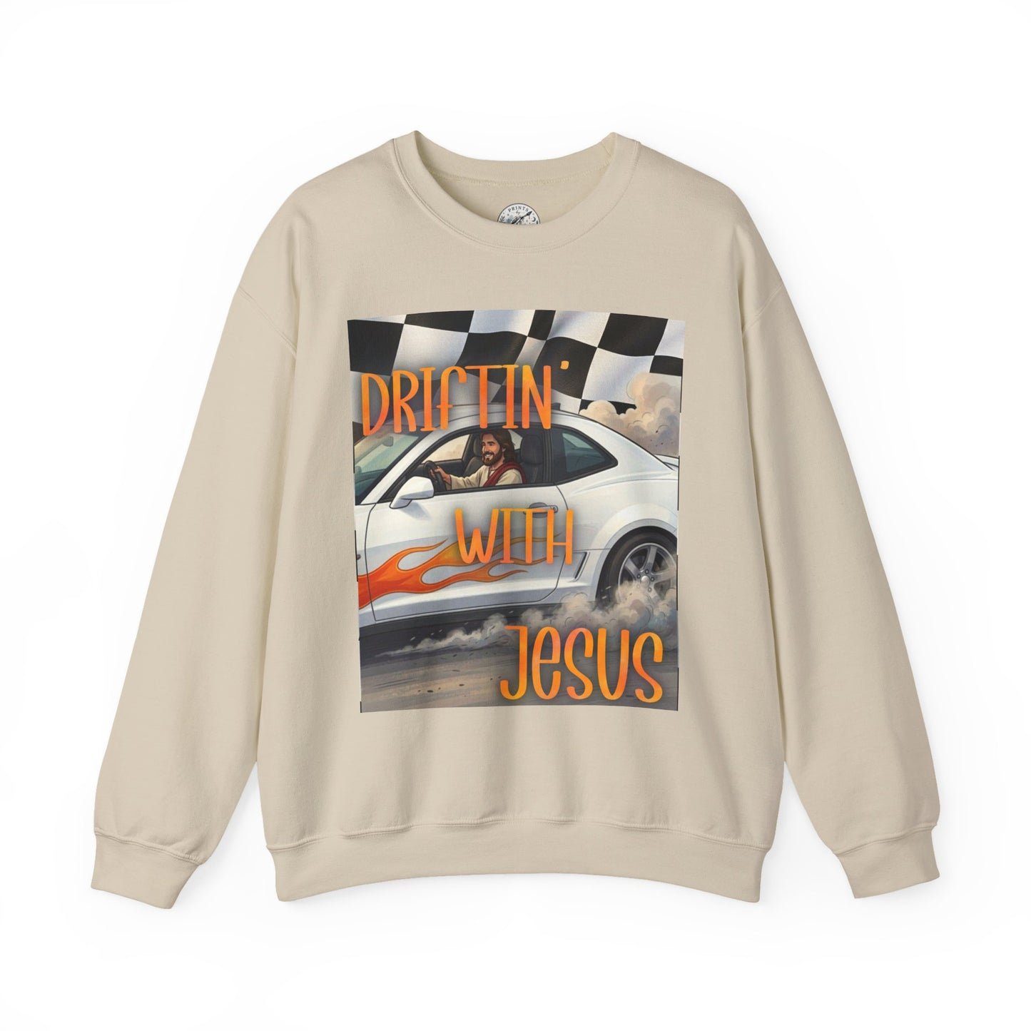 Drifting with Jesus Unisex Heavy Blend™ Crewneck Sweatshirt