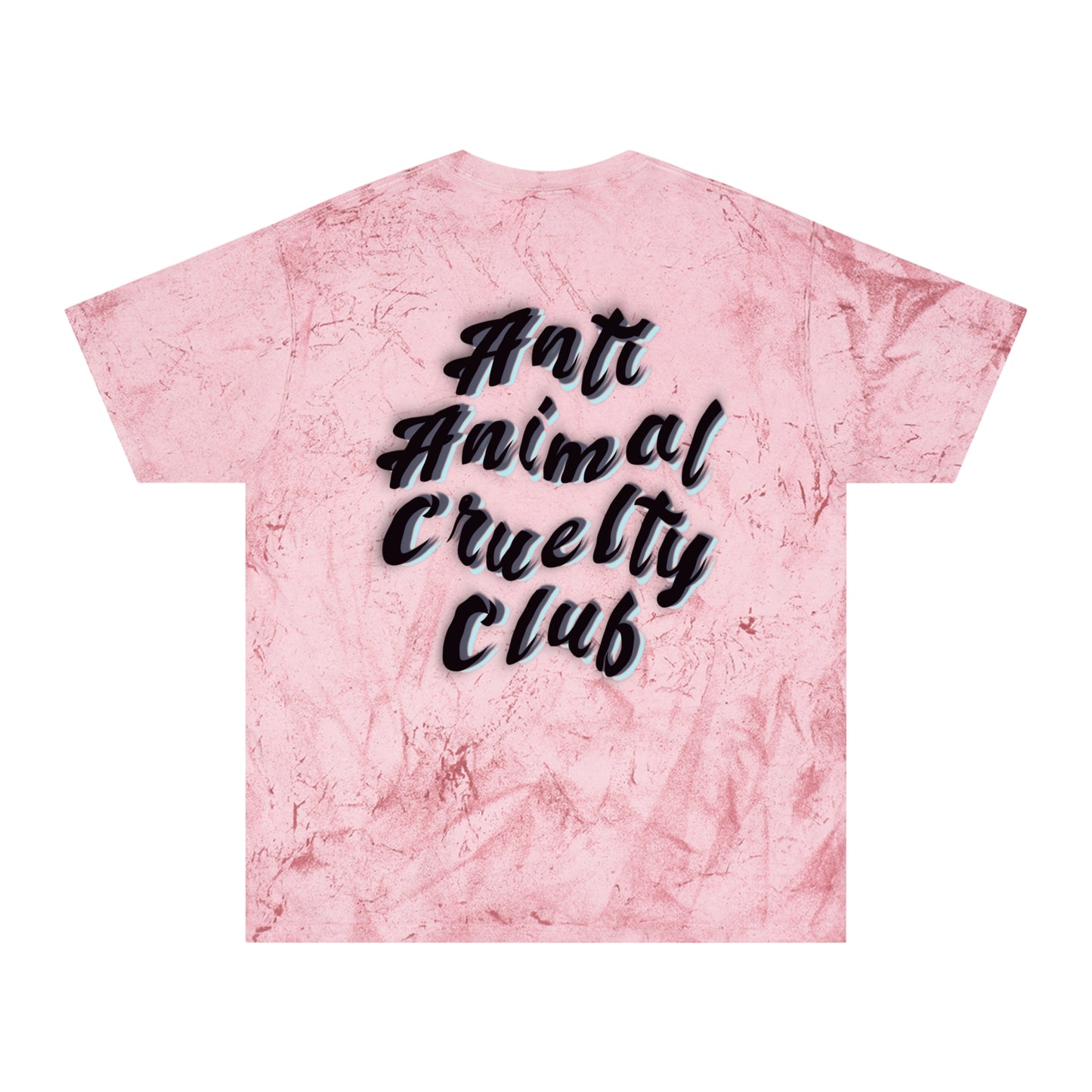 Anti Animal Cruelty Club T-Shirt — Distressed Marble Graphic Tee