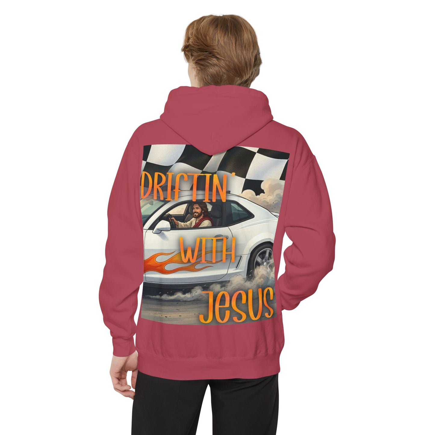 Drifting with jesus Hoodie — racing Graphic