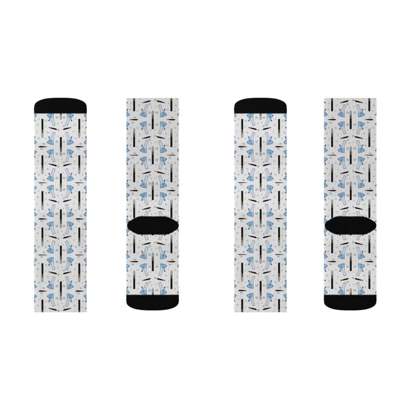 Bong & Penjamin Sublimation Socks — bong & PenjaminCrew Novelty Crew Socks