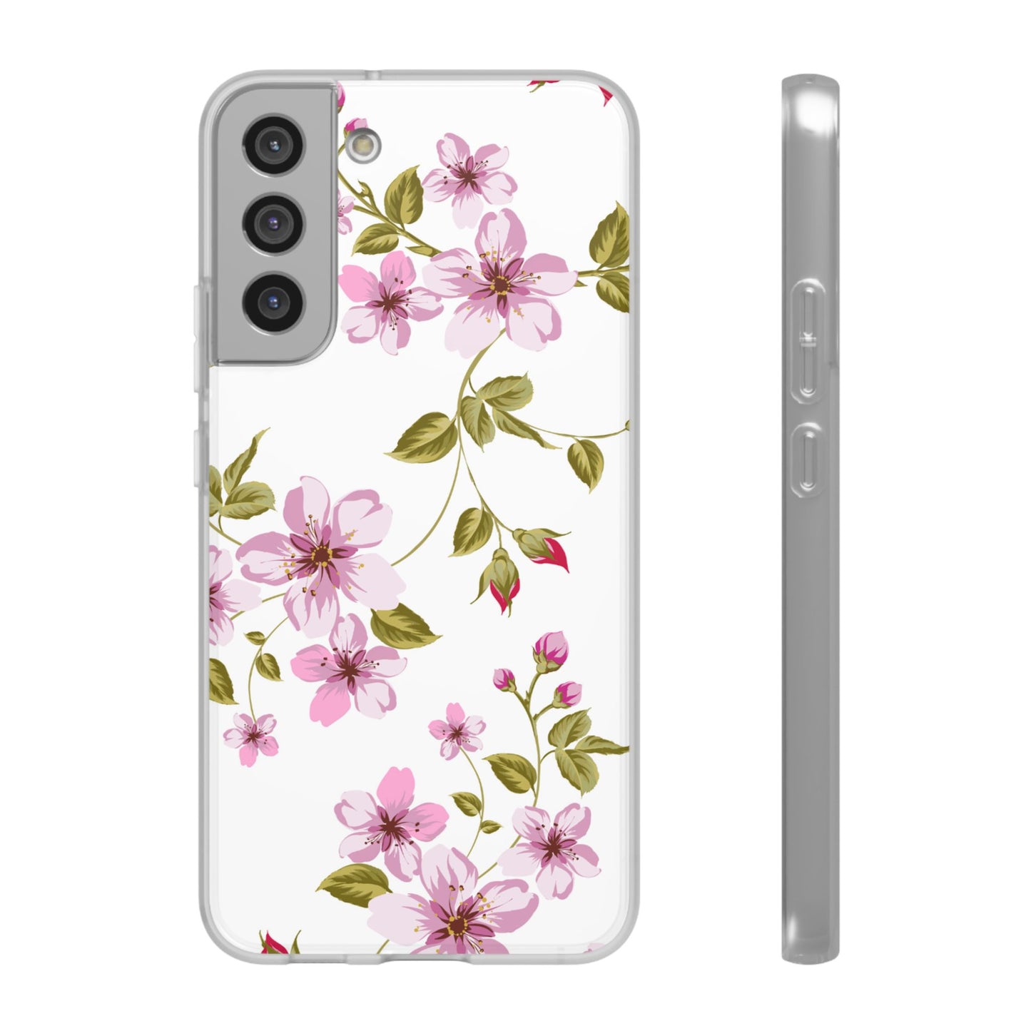 Floral Pink Blossom Phone Case — Slim Flexi Protective Case