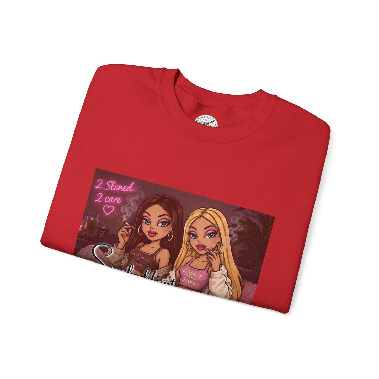 Smoke blunt serve cunt Unisex Heavy Blend™ Crewneck Sweatshirt