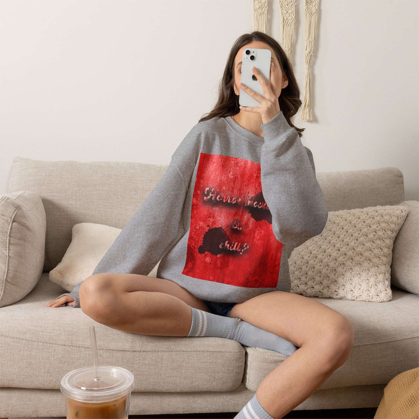 Horror movies & chill Unisex Heavy Blend™ Crewneck Sweatshirt