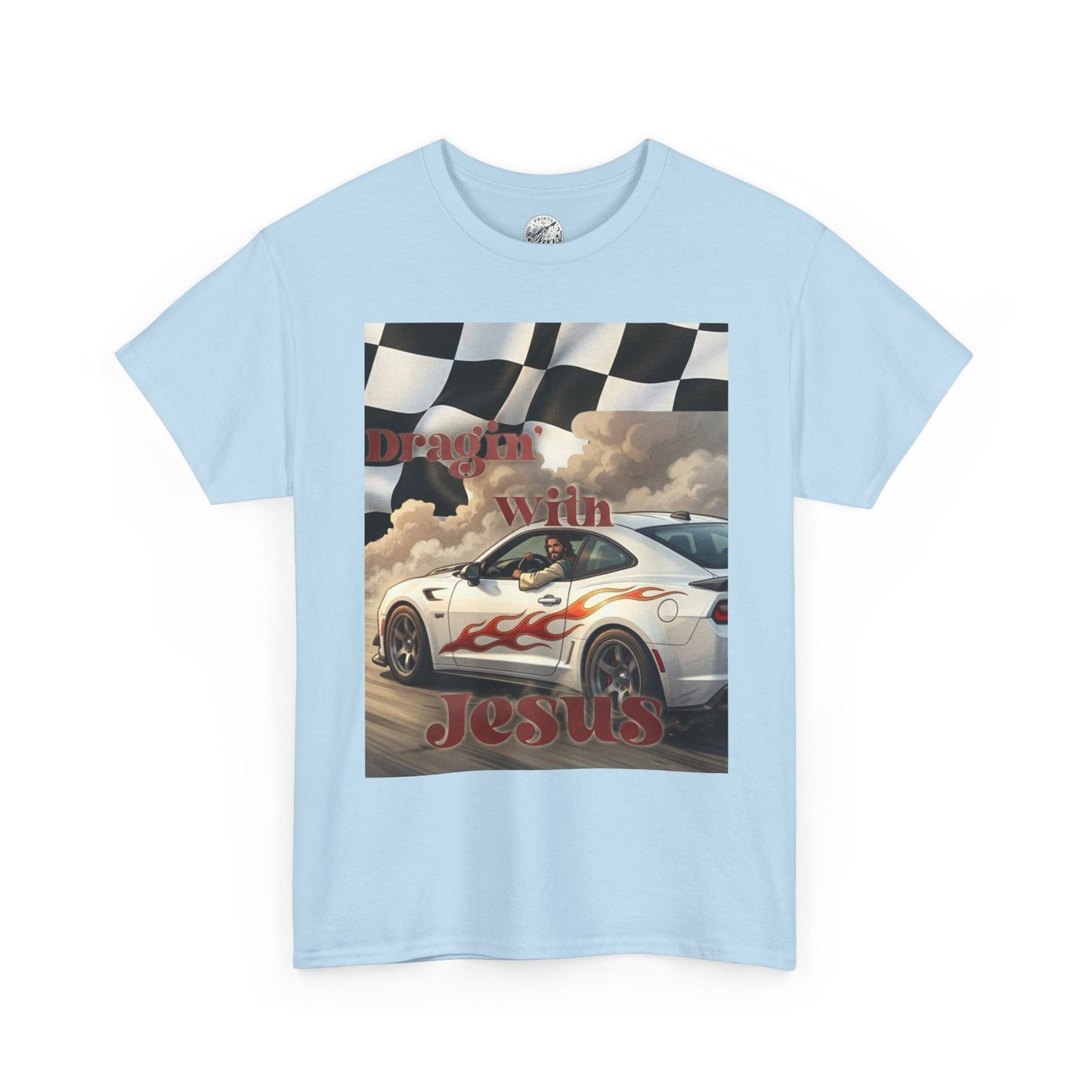 Racing With Jesus T-Shirt — Faith & Speed Graphic Tee