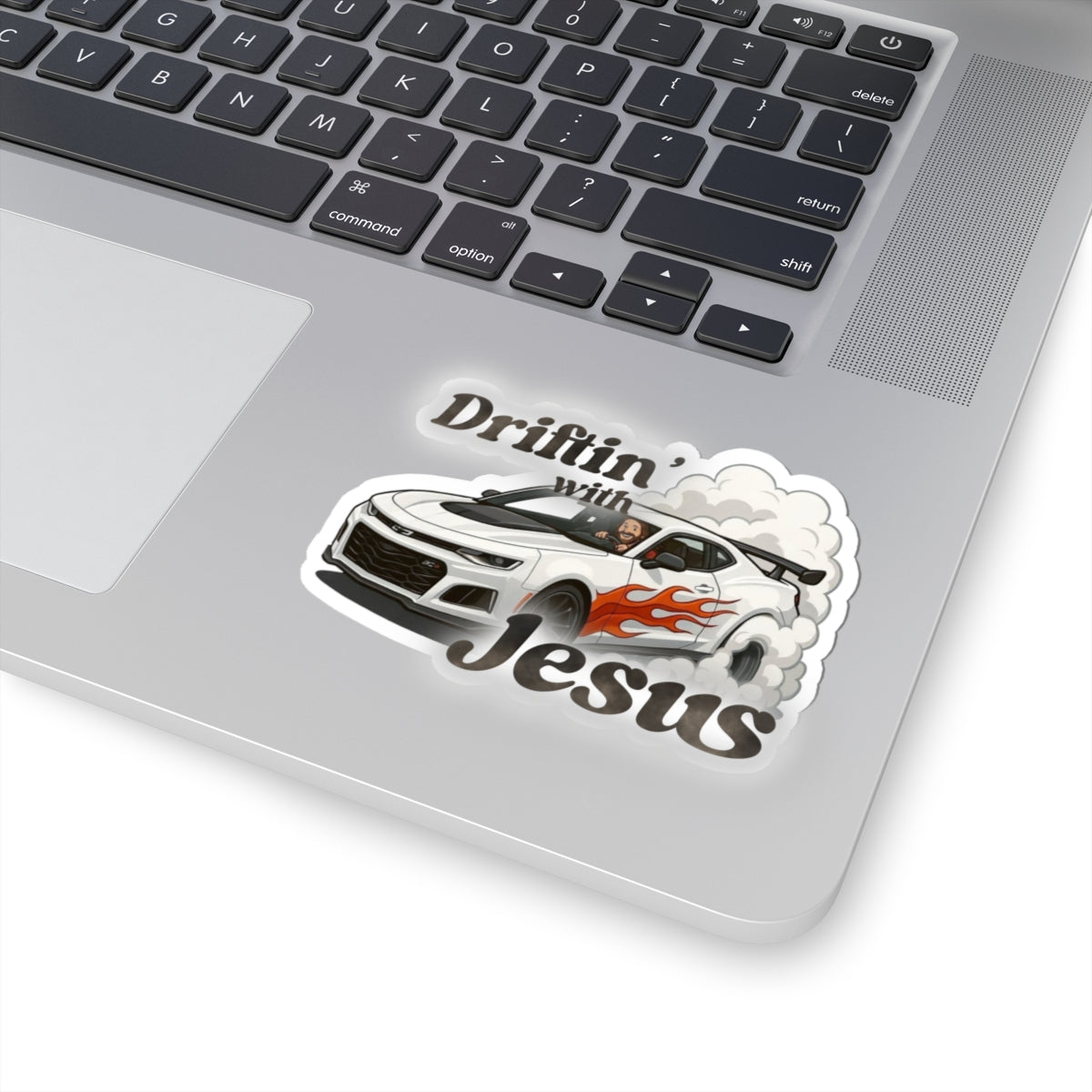 Driftin' with Jesus Sticker — Car Drift Racing Faith Vinyl Sticker