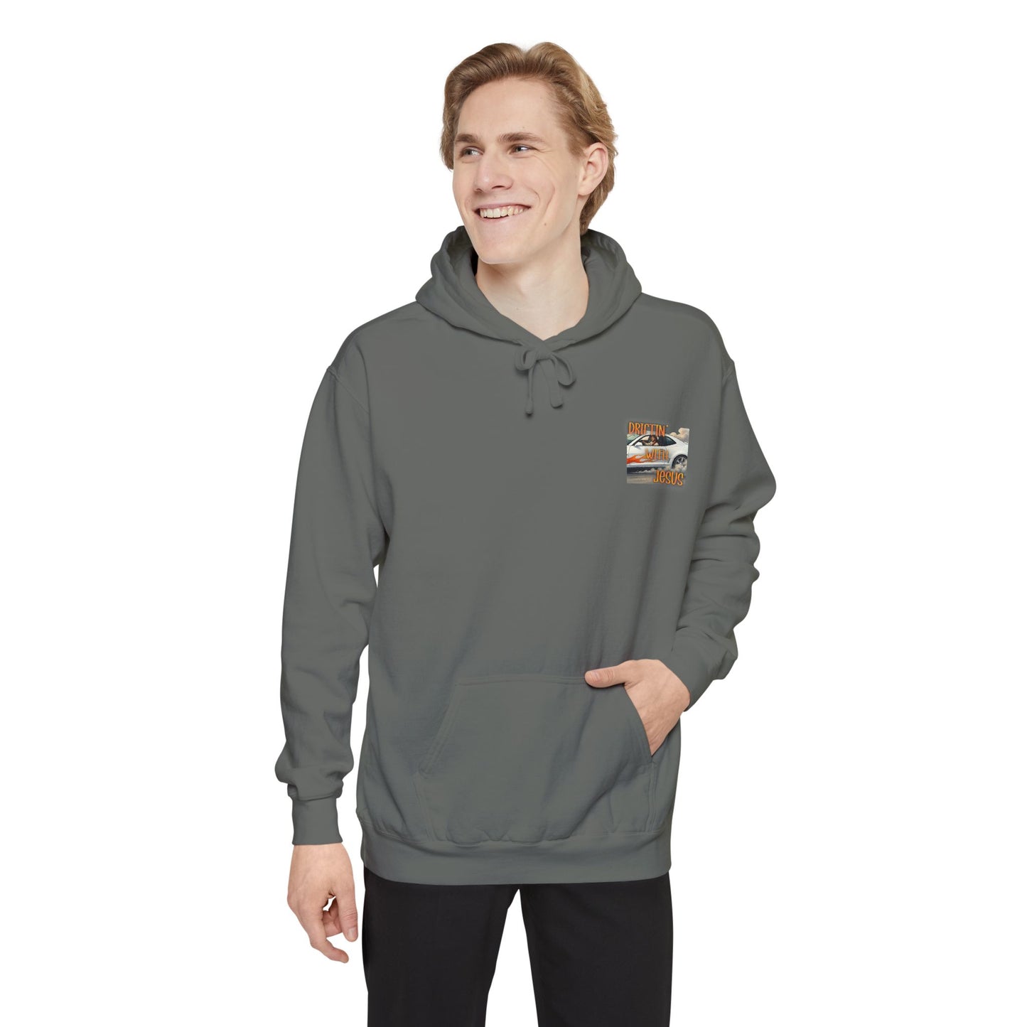Drifting with jesus Hoodie — racing Graphic