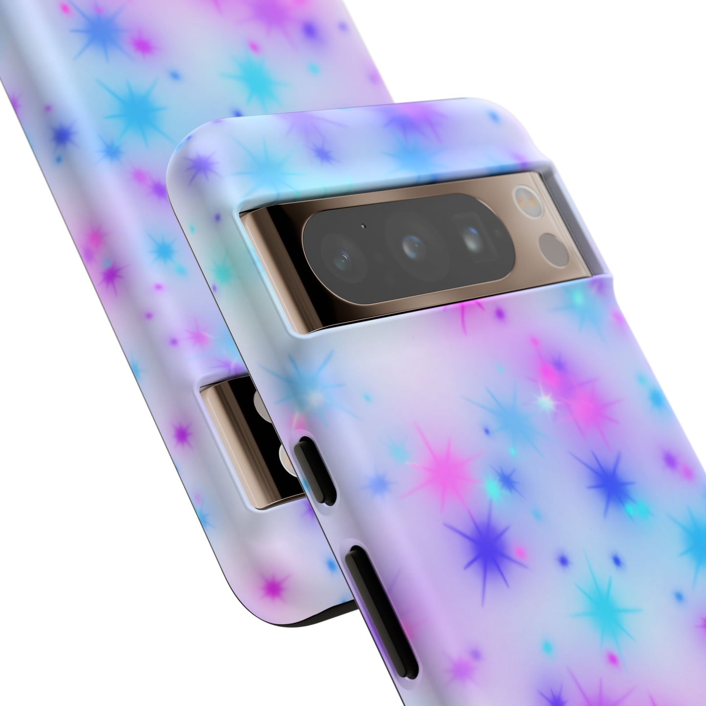 Galaxy Sparkle Tough Phone Case - Pastel Starburst Protective Cover