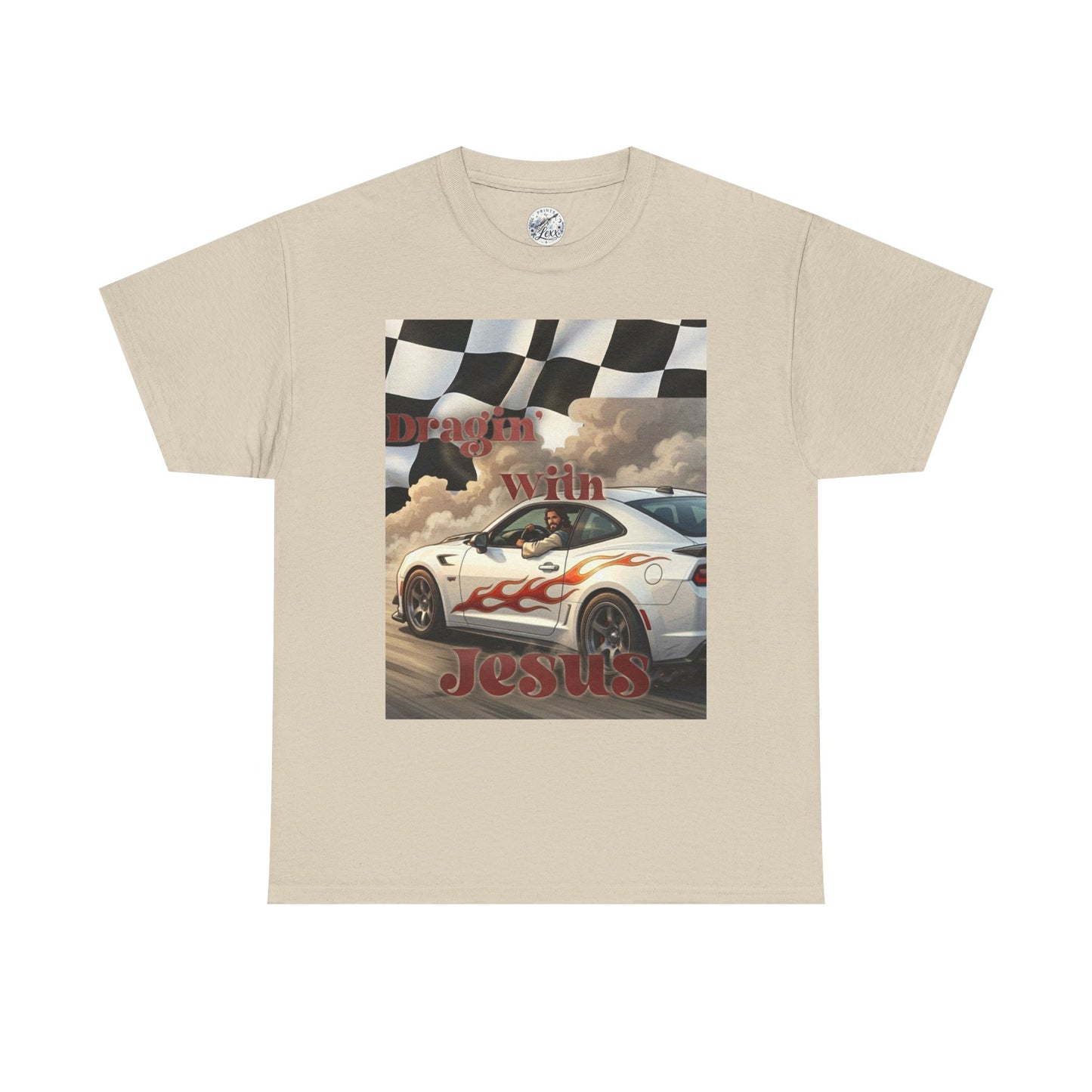 Racing With Jesus T-Shirt — Faith & Speed Graphic Tee