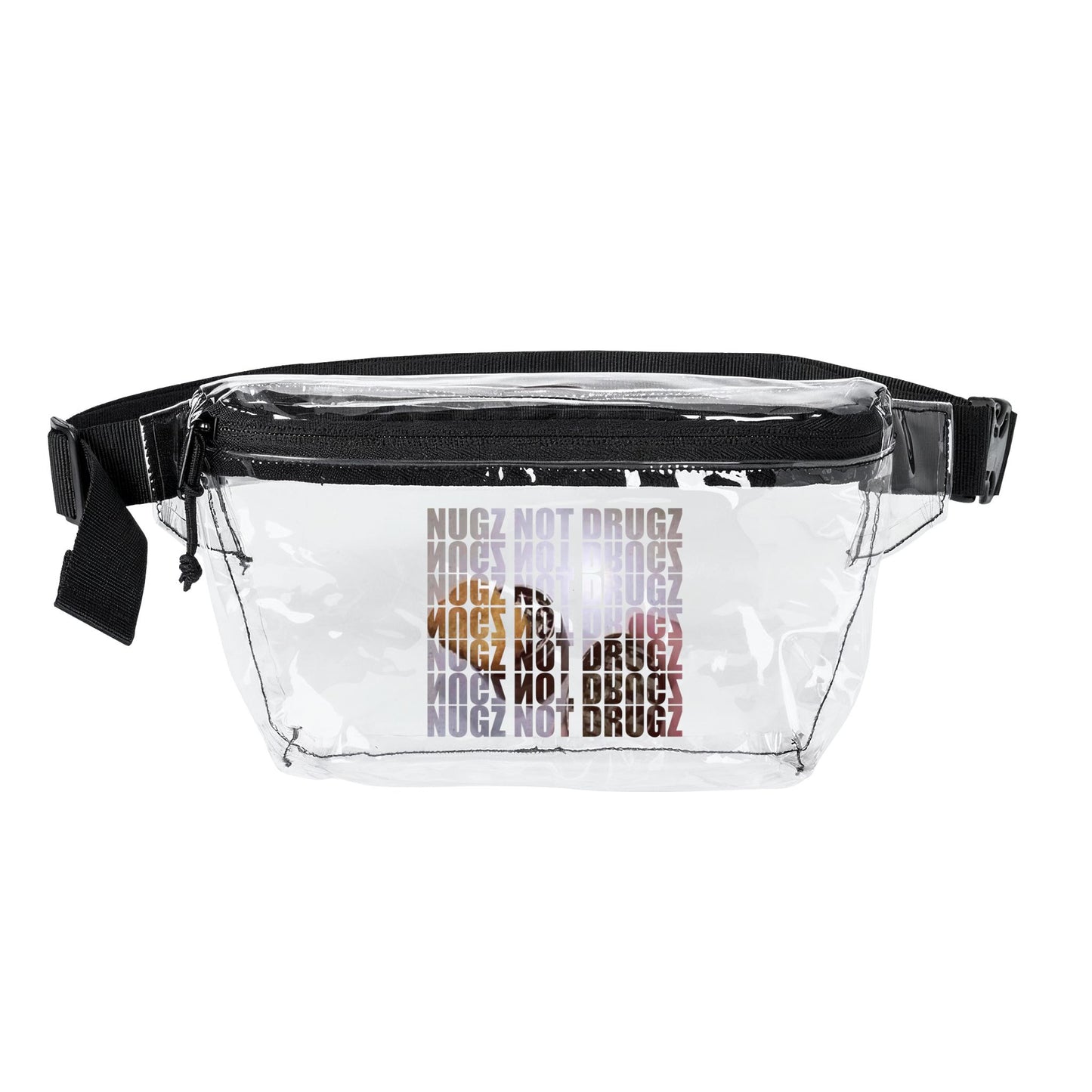 Transparent Fanny Pack — Nugz Not Drugz Clear Festival Waist Bag