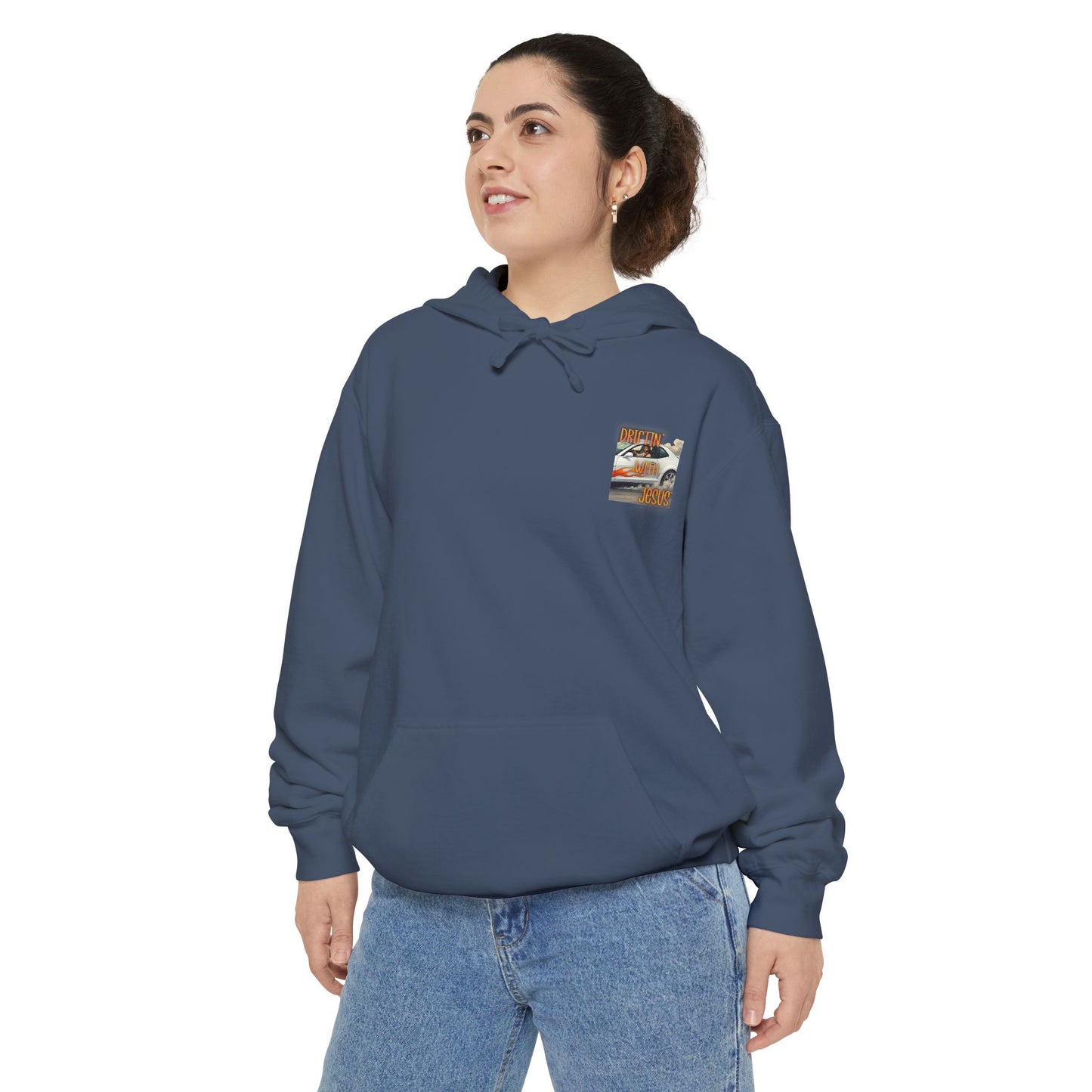 Drifting with jesus Hoodie — racing Graphic