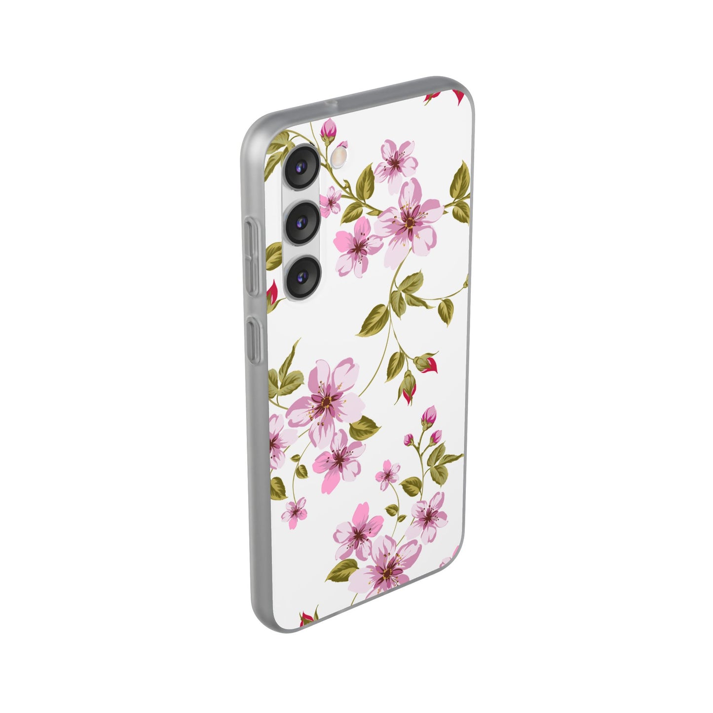 Floral Pink Blossom Phone Case — Slim Flexi Protective Case