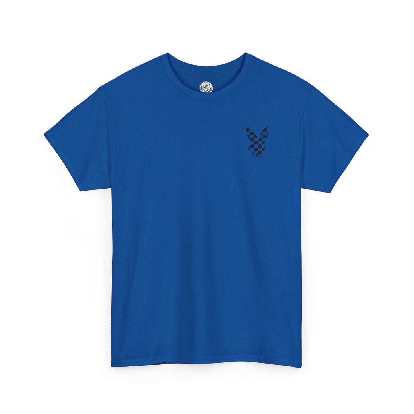 Checkerboard Bunny Tee — Retro Skate-Inspired Graphic T-Shirt