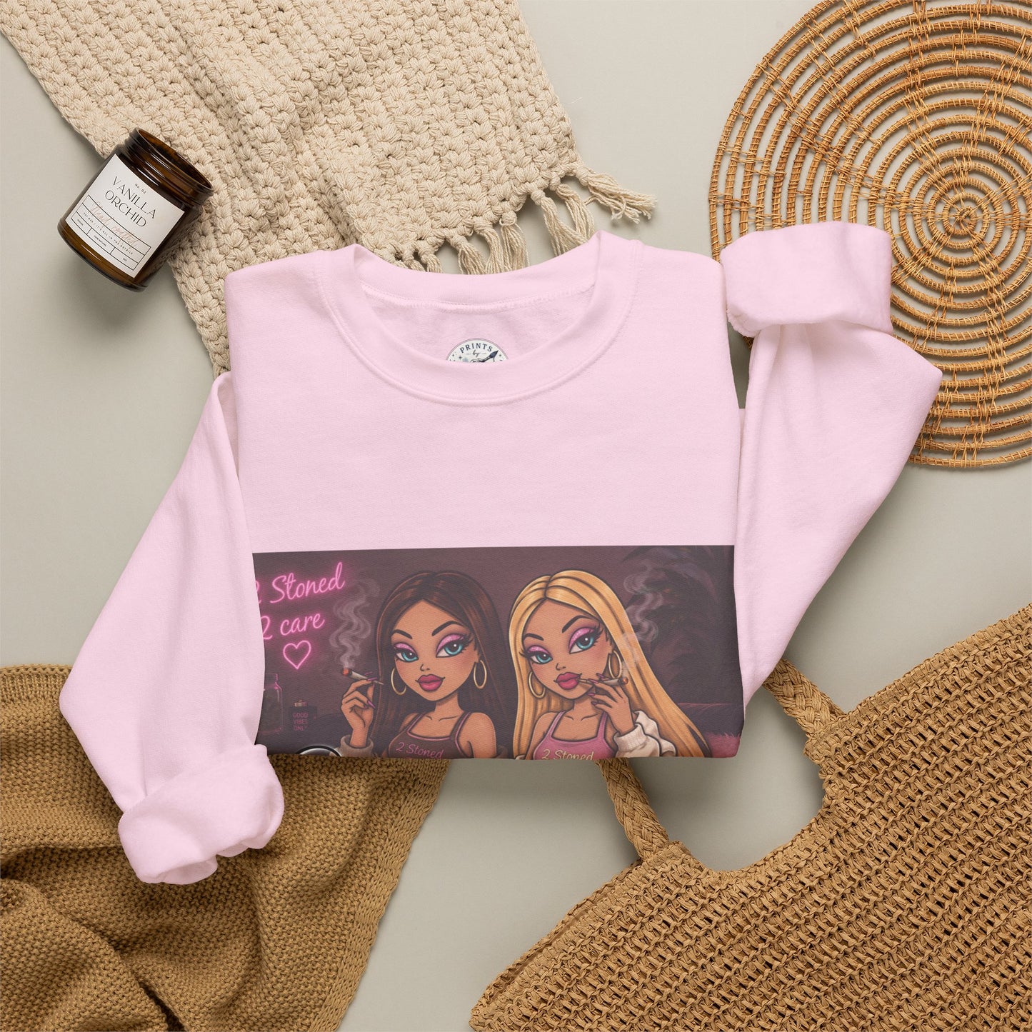 Smoke blunt serve cunt Unisex Heavy Blend™ Crewneck Sweatshirt