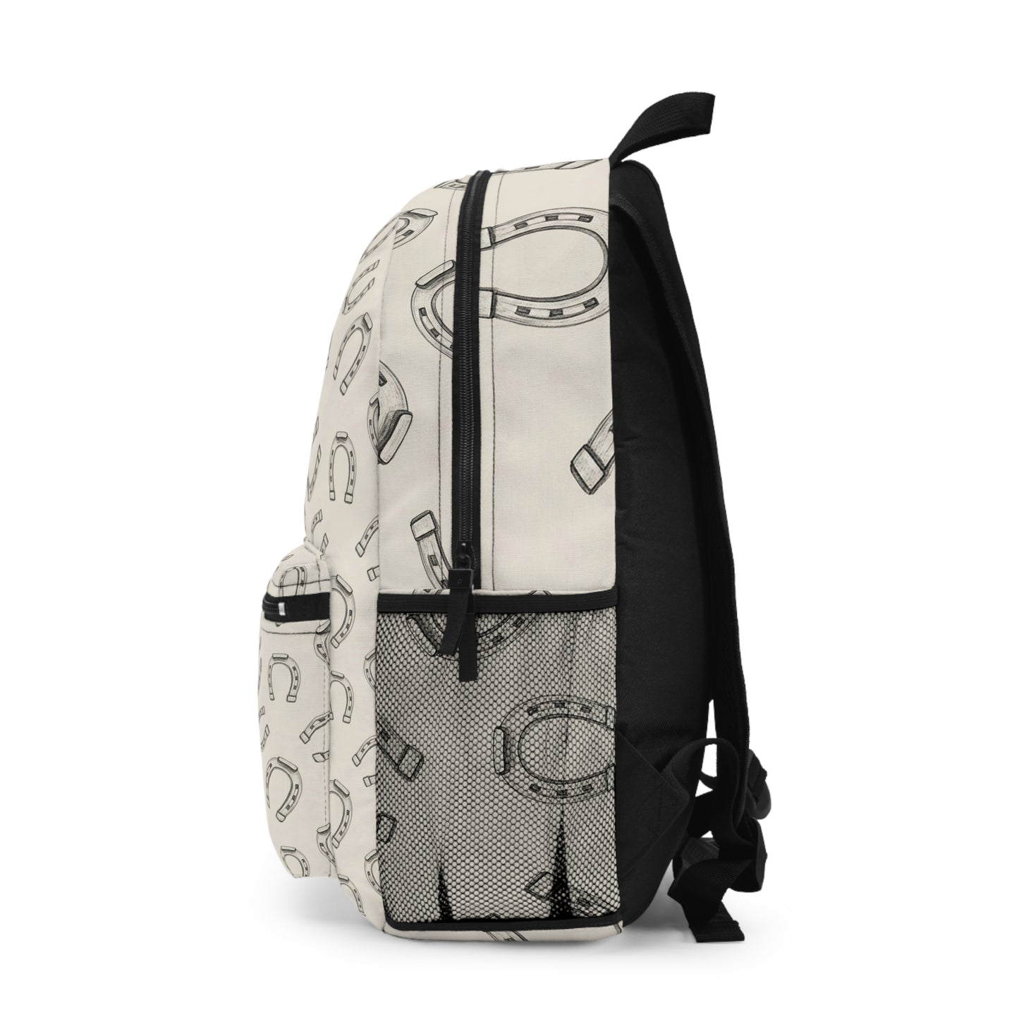 Horseshoe Pattern Backpack — Vintage Lucky Charm School & Travel Bag