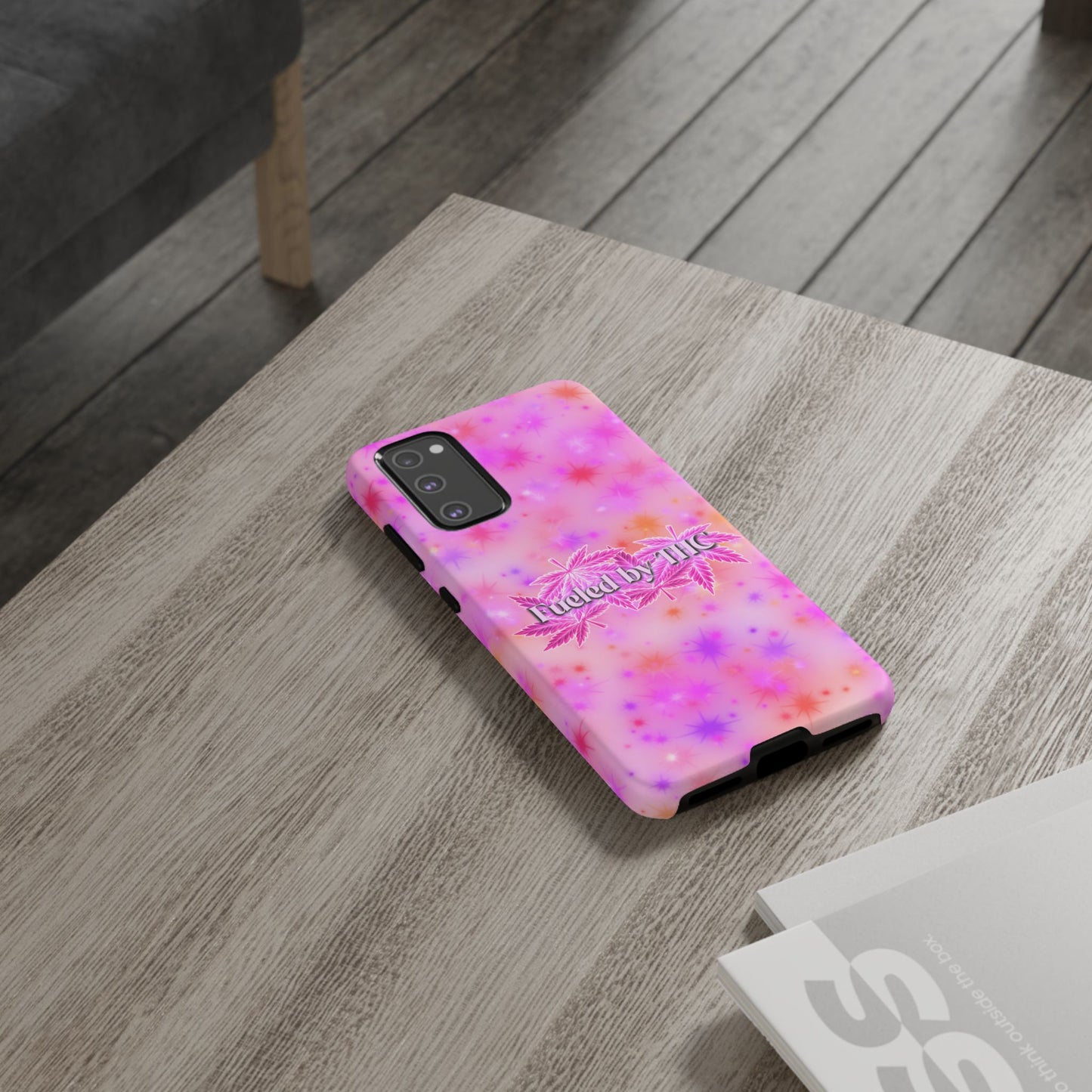 Tough Case — "Fueled by THC" Pink Tie-Dye Phone Cover