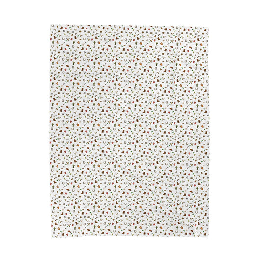 Western Velveteen Plush Blanket — western Pattern Cozy Throw