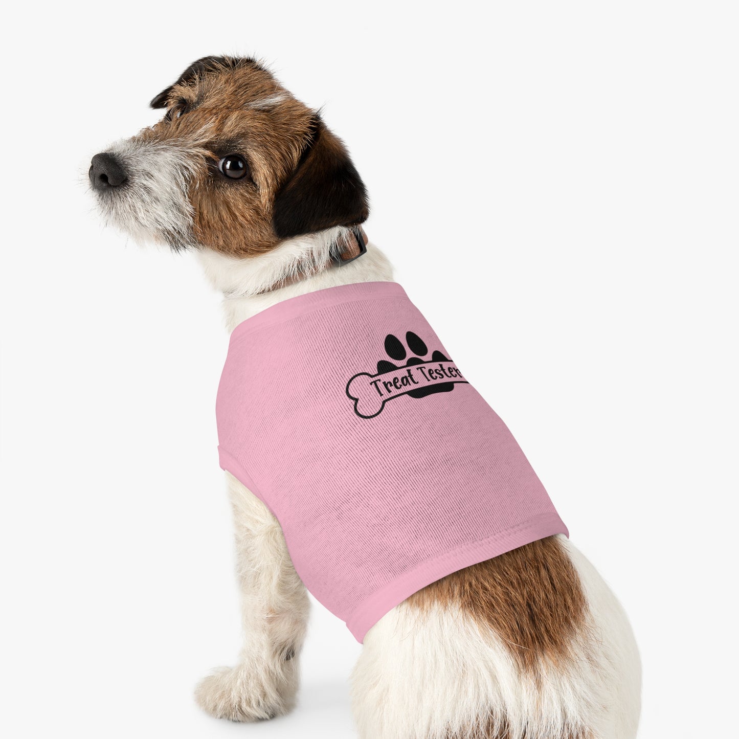 Pet Tank Top - "Treat Tester" Paw Print Bone Dog Shirt