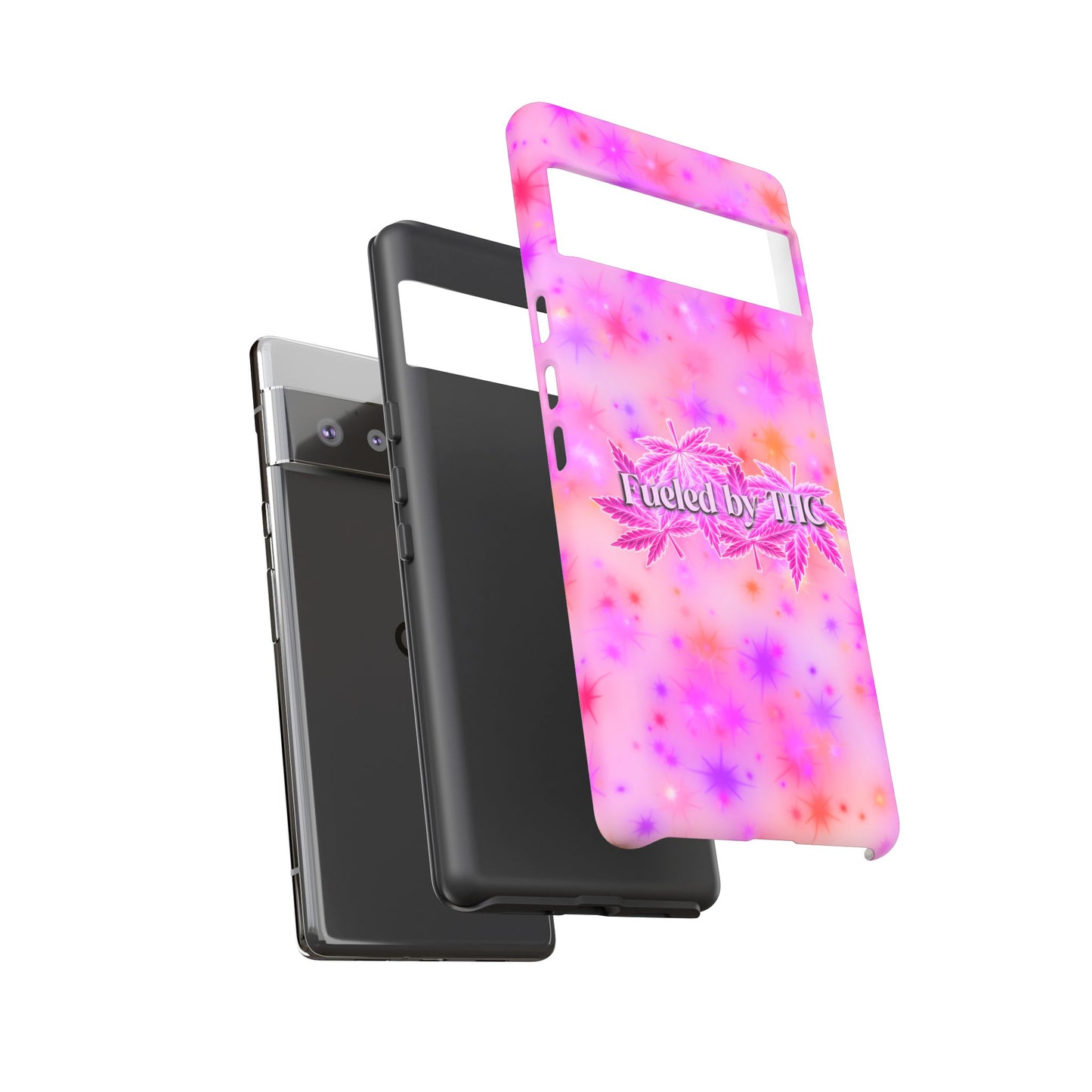 Tough Case — "Fueled by THC" Pink Tie-Dye Phone Cover