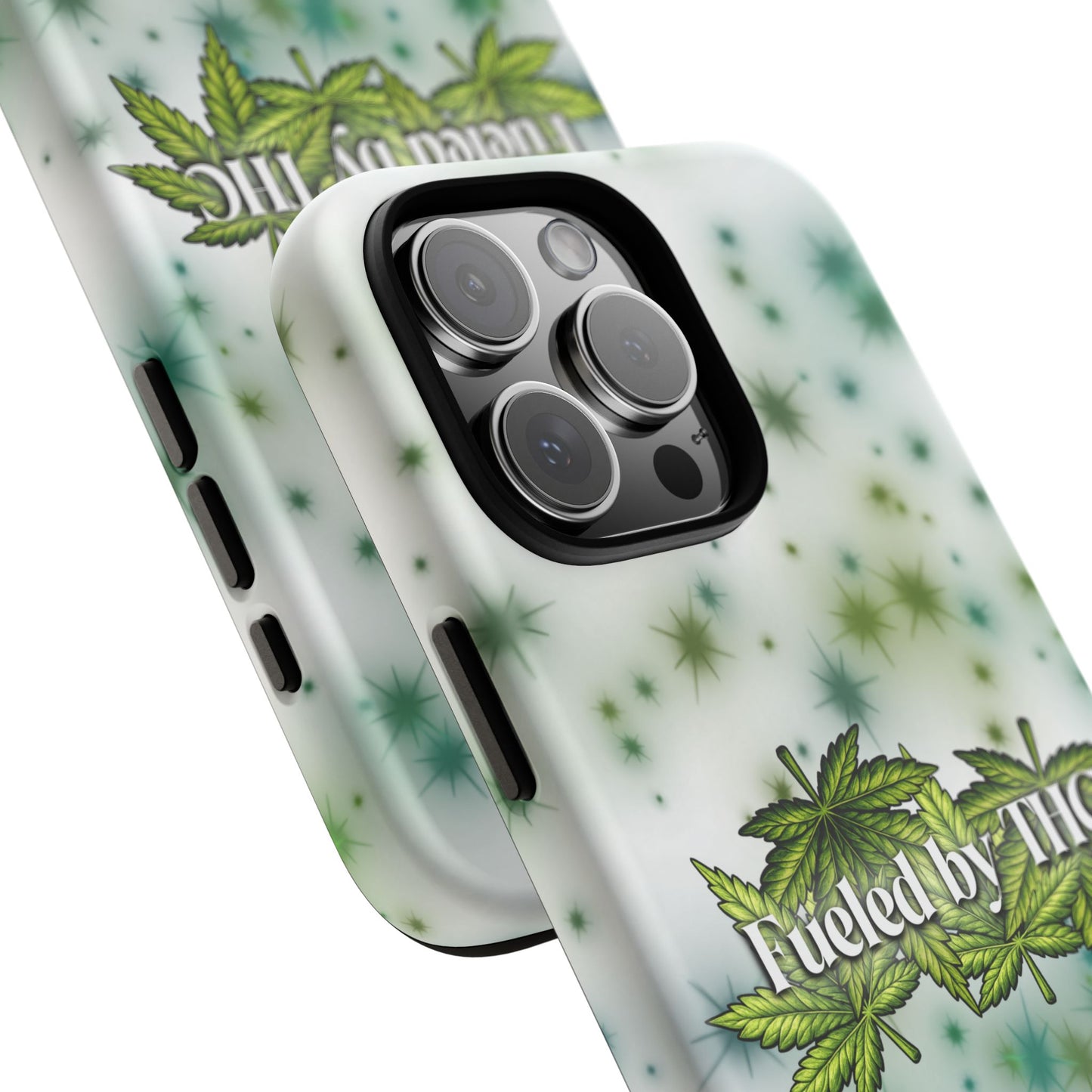 Phone Case — “Fueled by THC” Green Leaf Design