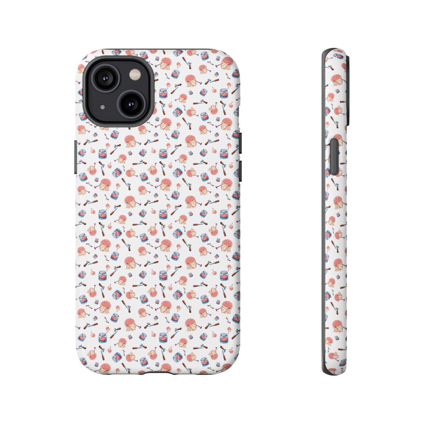 Lobotomy design Tough Phone Case – Durable Protective Cover with lobotomy Pattern