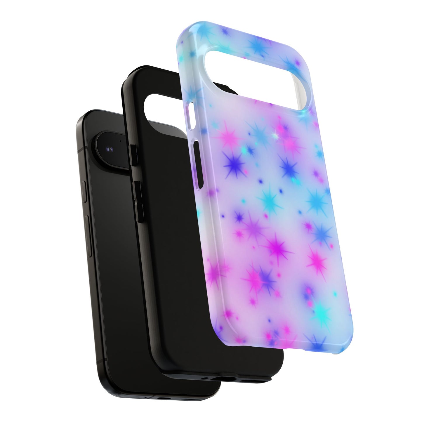 Galaxy Sparkle Tough Phone Case - Pastel Starburst Protective Cover