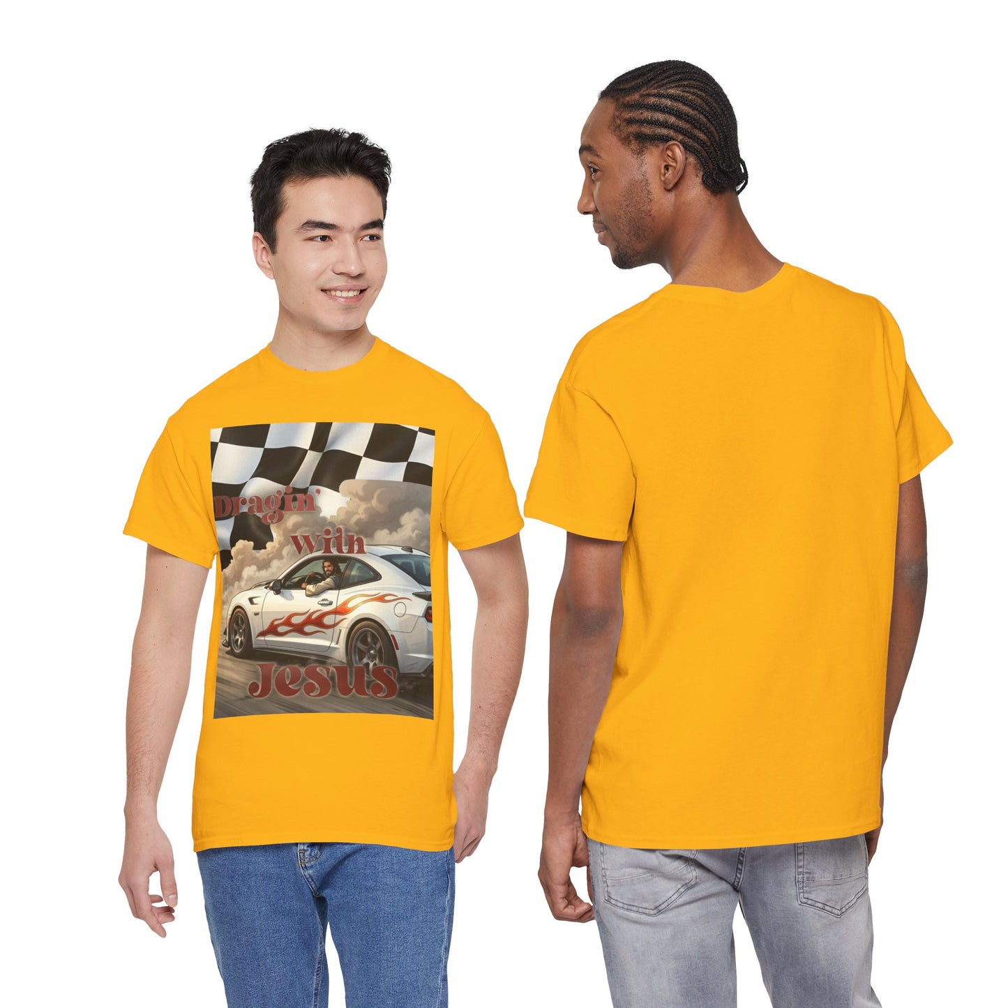 Racing With Jesus T-Shirt — Faith & Speed Graphic Tee