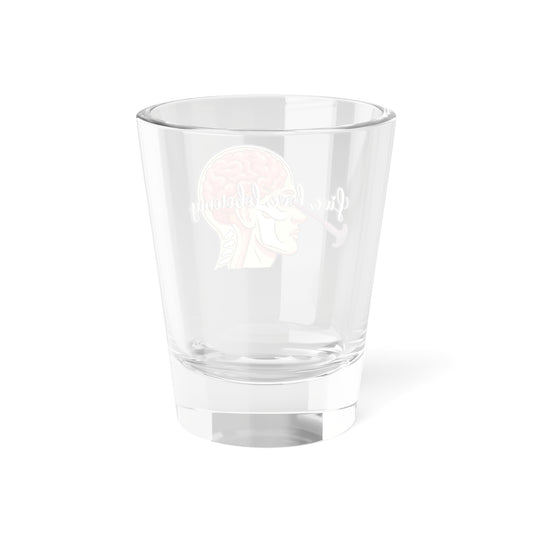 Neurology Shot Glass – "Live love lobotomy“ Anatomical Brain Design 1.5oz