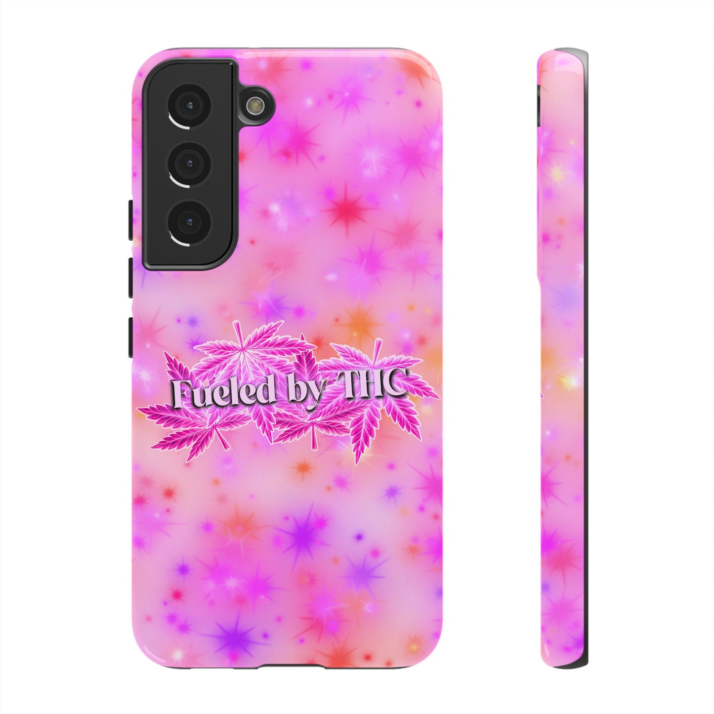 Tough Case — "Fueled by THC" Pink Tie-Dye Phone Cover