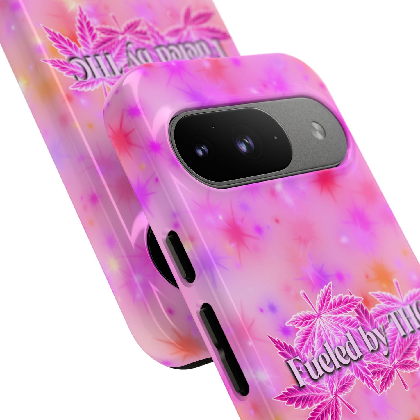 Tough Case — "Fueled by THC" Pink Tie-Dye Phone Cover