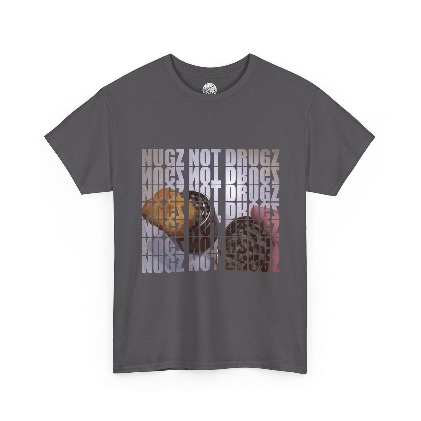 Nugz Not Drugz Graphic Tee – Retro Anti-Drug Statement Shirt
