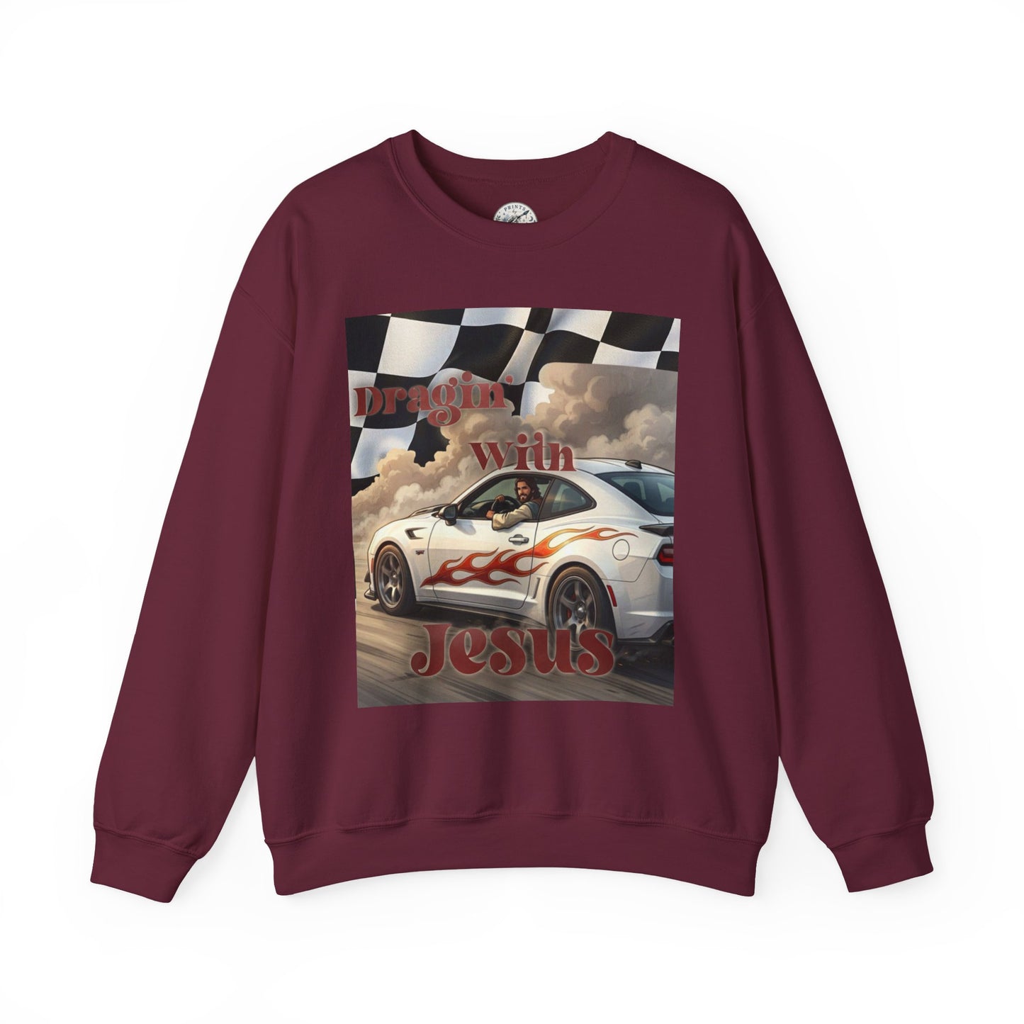 Dragin with Jesus Unisex Heavy Blend™ Crewneck Sweatshirt