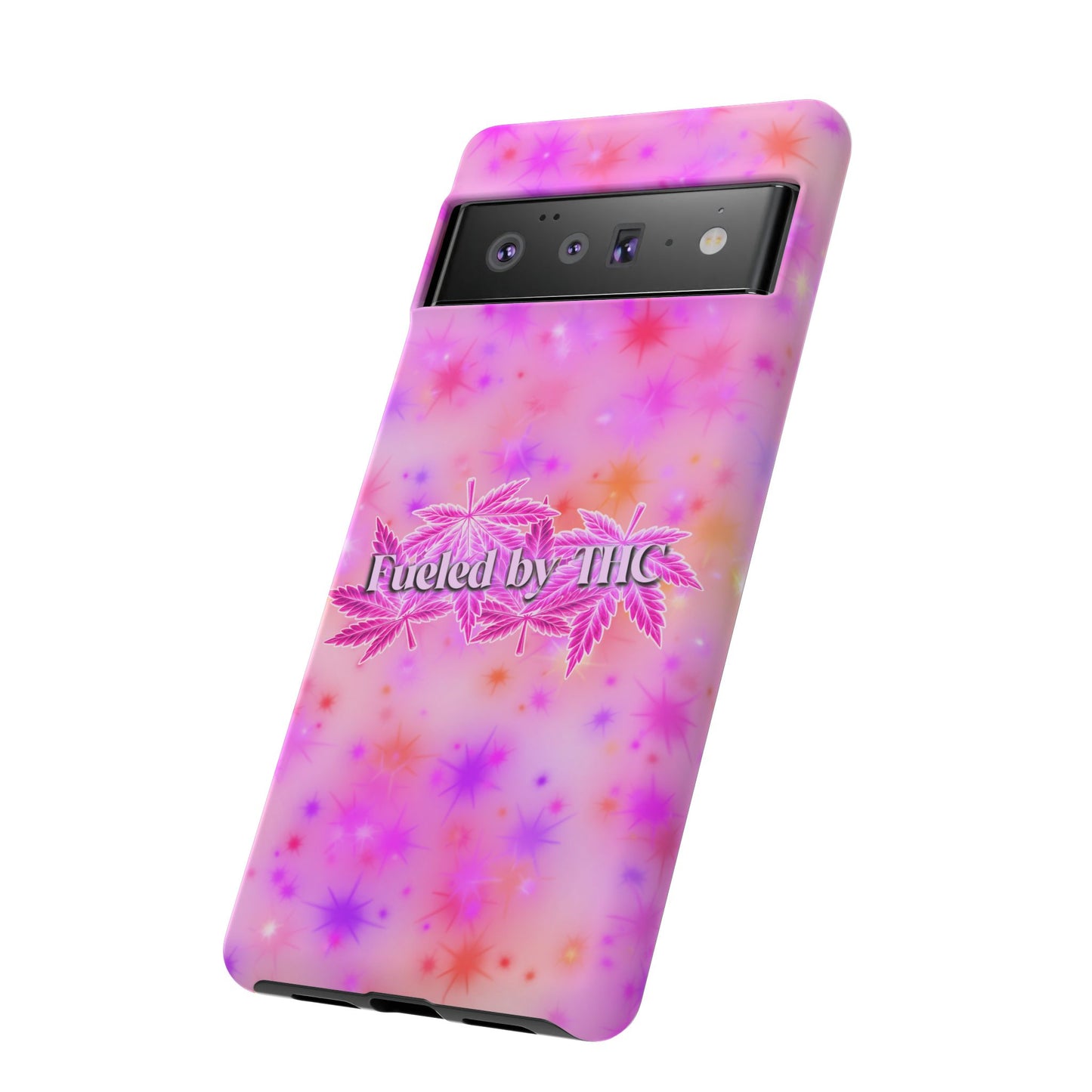 Tough Case — "Fueled by THC" Pink Tie-Dye Phone Cover