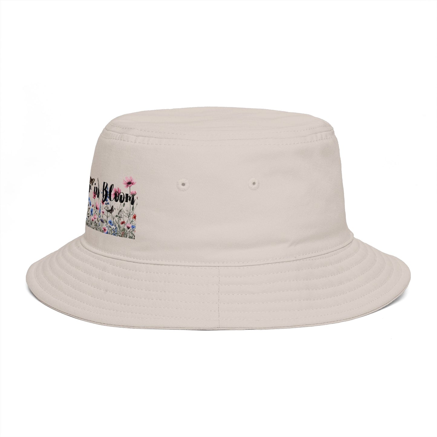 Bucket Hat — "Life's Better in Bloom" Floral Sun Hat