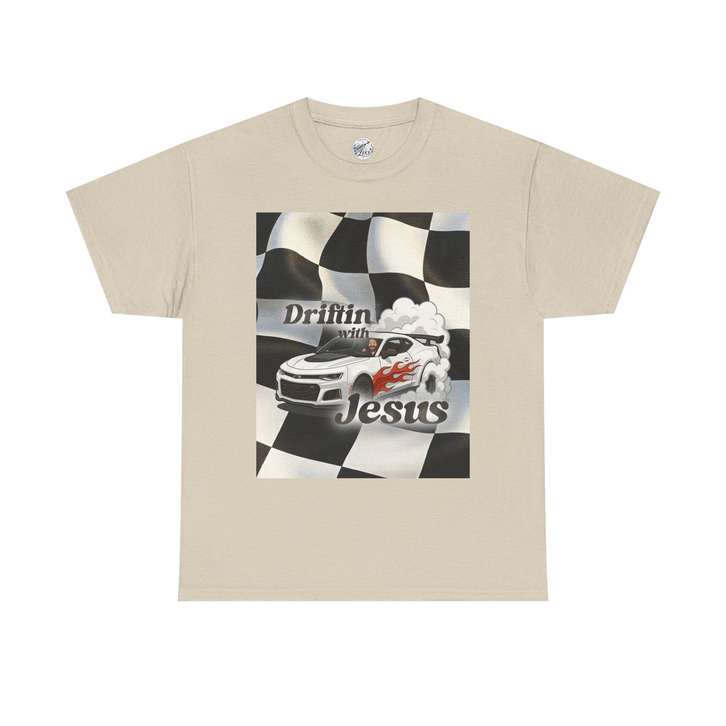 Driftin' with Jesus Tee — Christian Racing Graphic T-Shirt