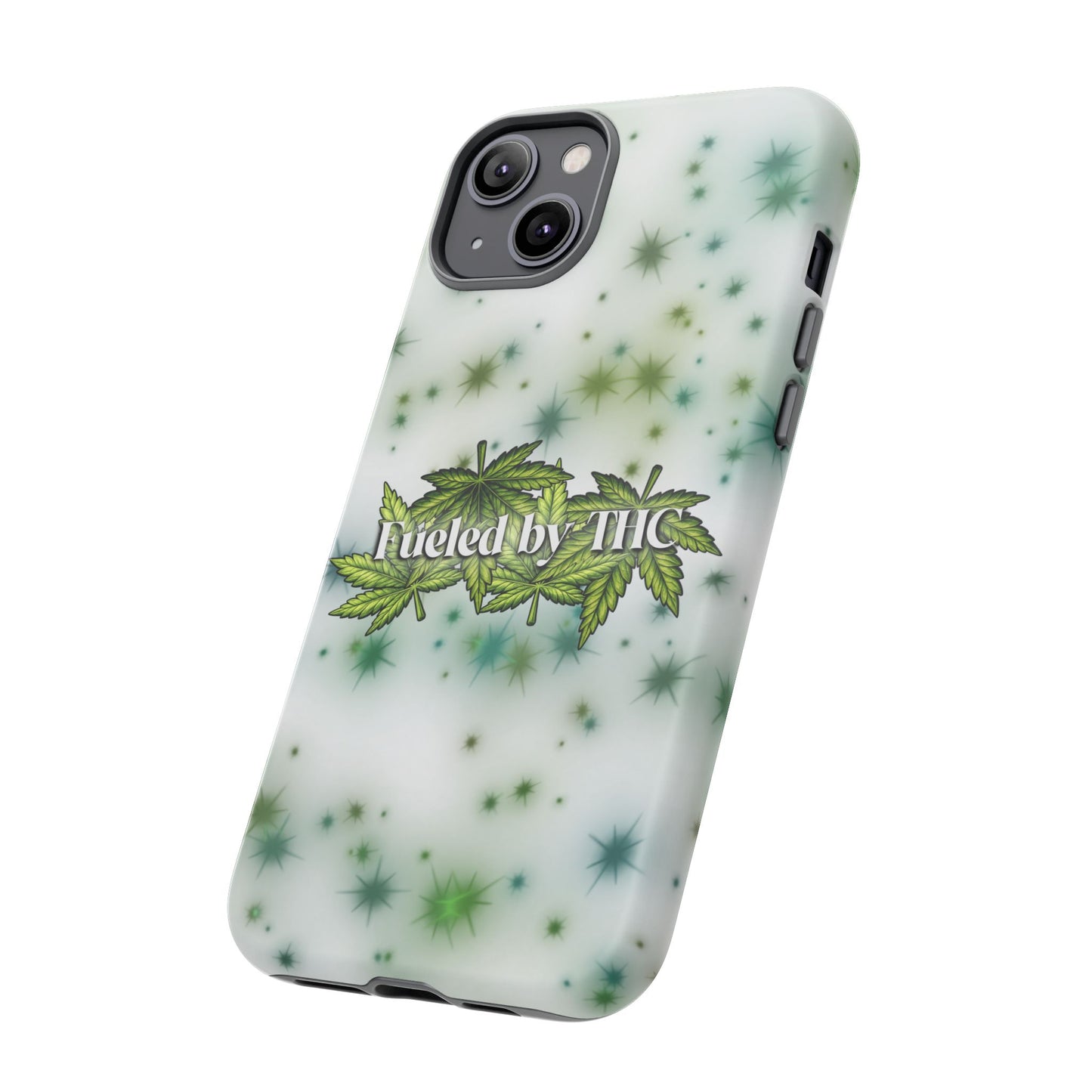 Phone Case — “Fueled by THC” Green Leaf Design