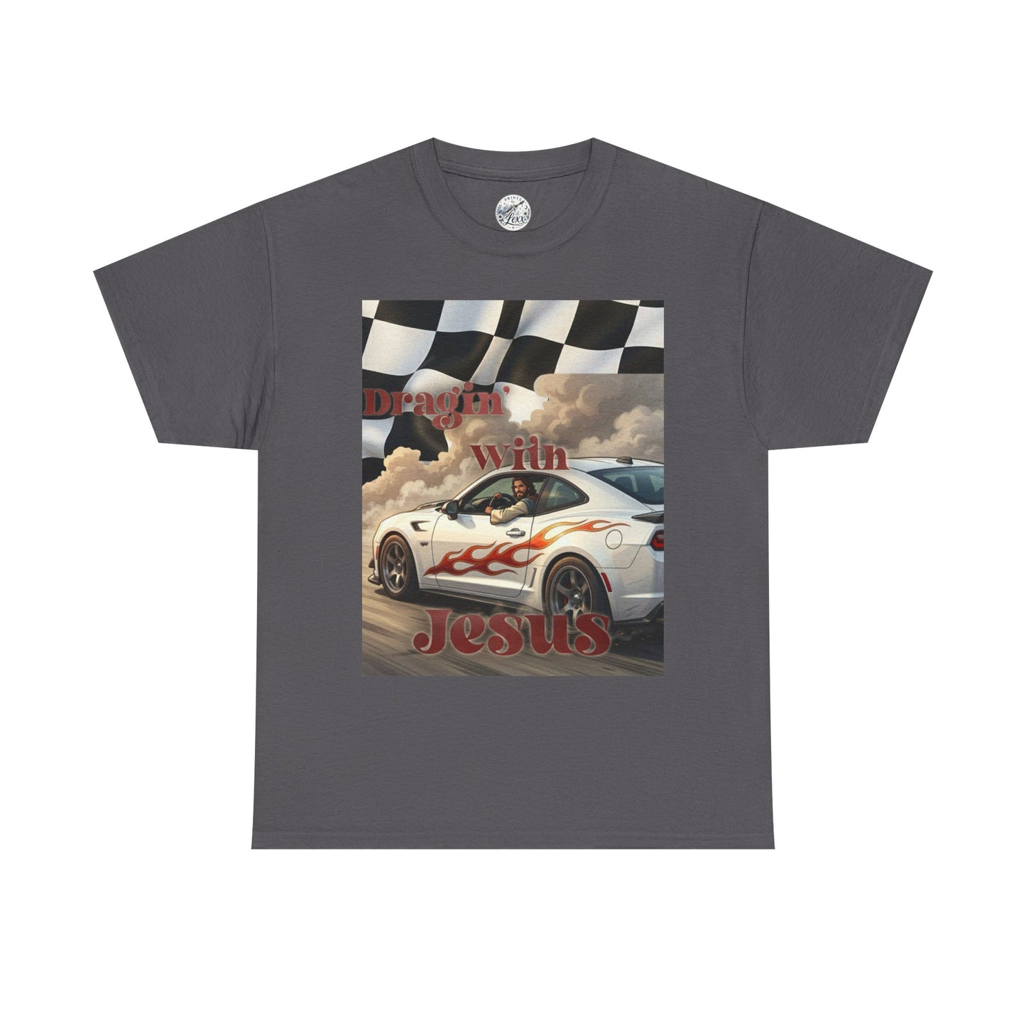 Racing With Jesus T-Shirt — Faith & Speed Graphic Tee