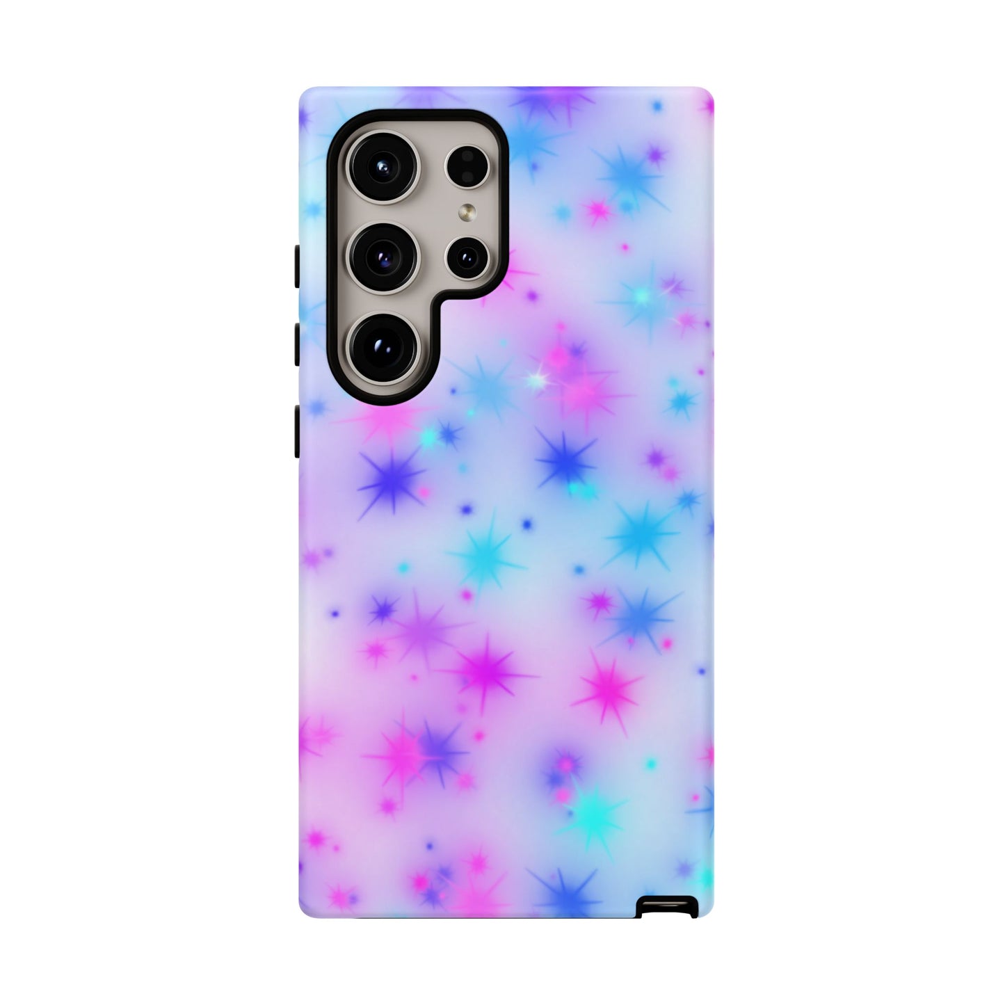 Galaxy Sparkle Tough Phone Case - Pastel Starburst Protective Cover